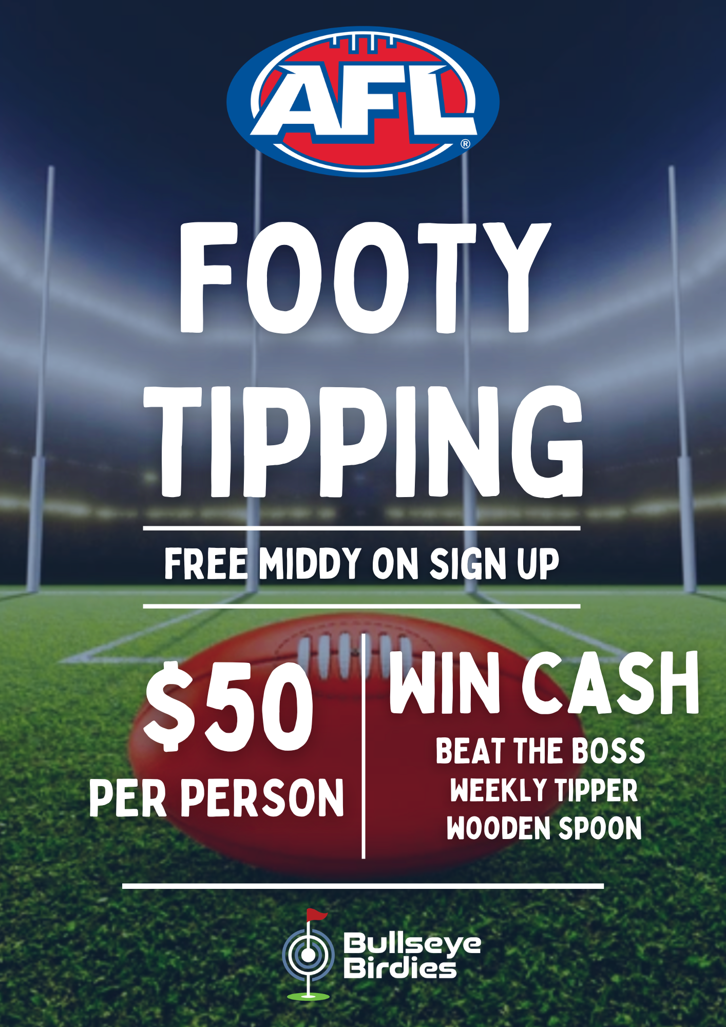 2026 FOOTY TIPPING ~ SIGN UP NOW AT THE FRONT BAR