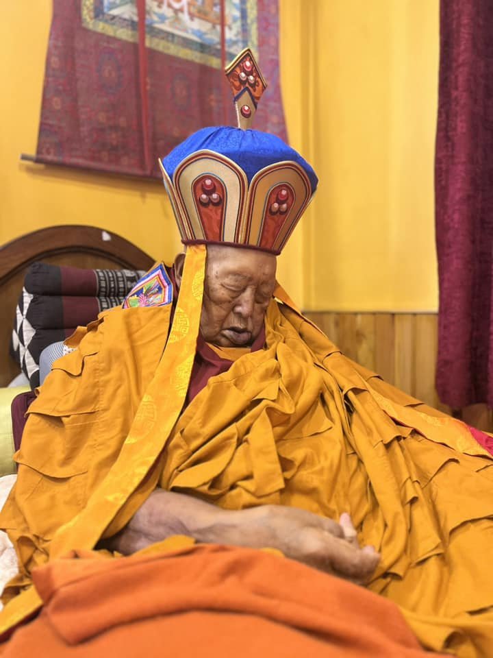Notice regarding the holy Kudung (sacred body) of our beloved teacher, His Eminence Yongdzin Rinpoche