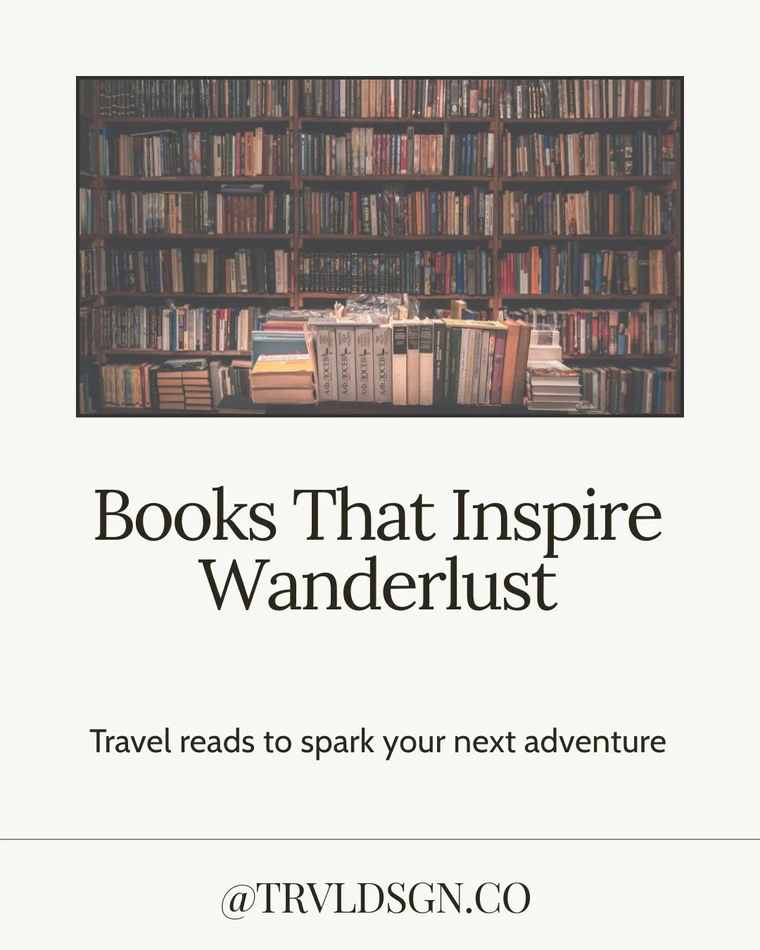 If you can&rsquo;t travel right now, let a book take you somewhere else.

These books shaped the way I think about travel, belonging, and discovery.

Save this for your travel reading list and tell me your favorite travel book. 

#wanderlustlifestyle