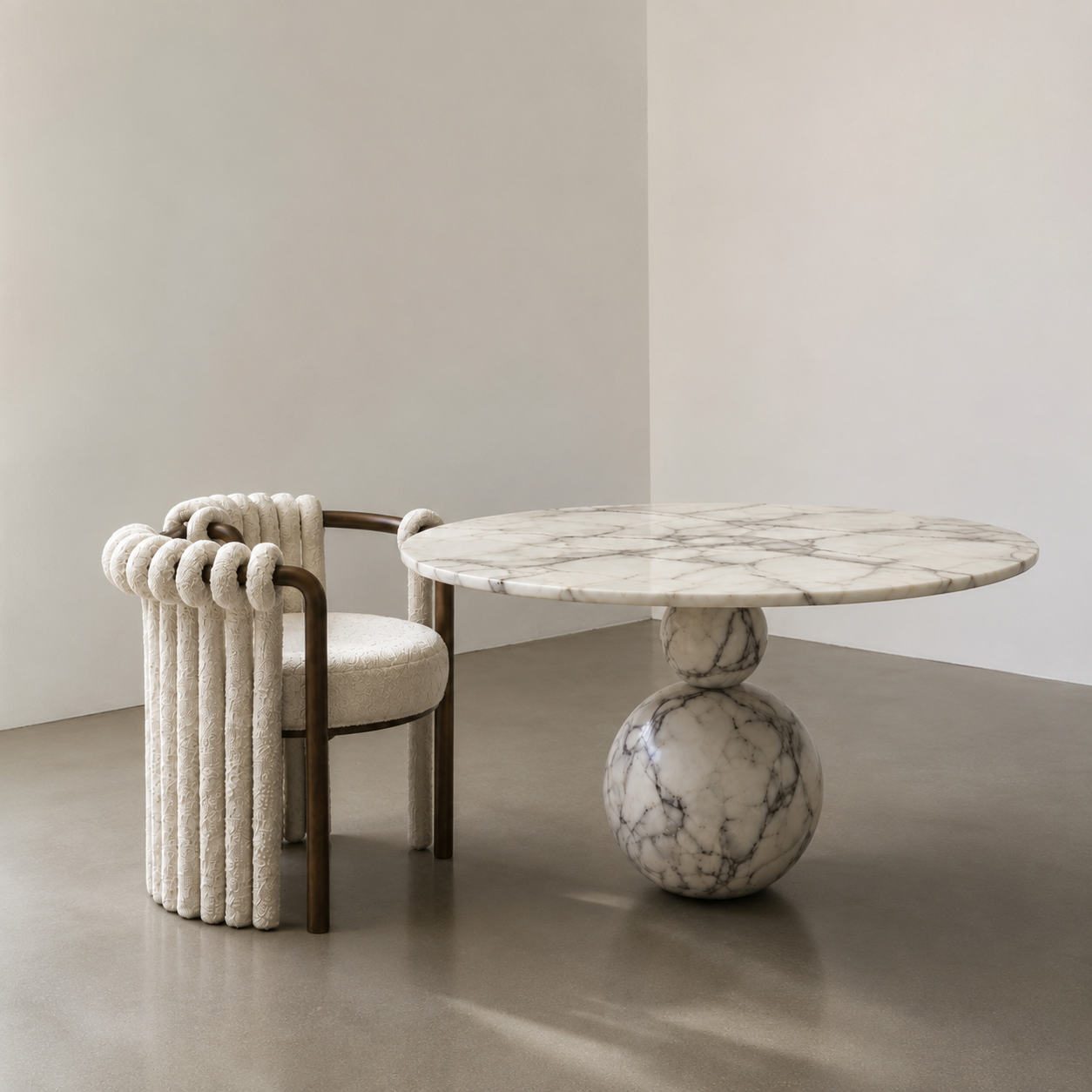 bespoke marble sculpture furniture made in Italy