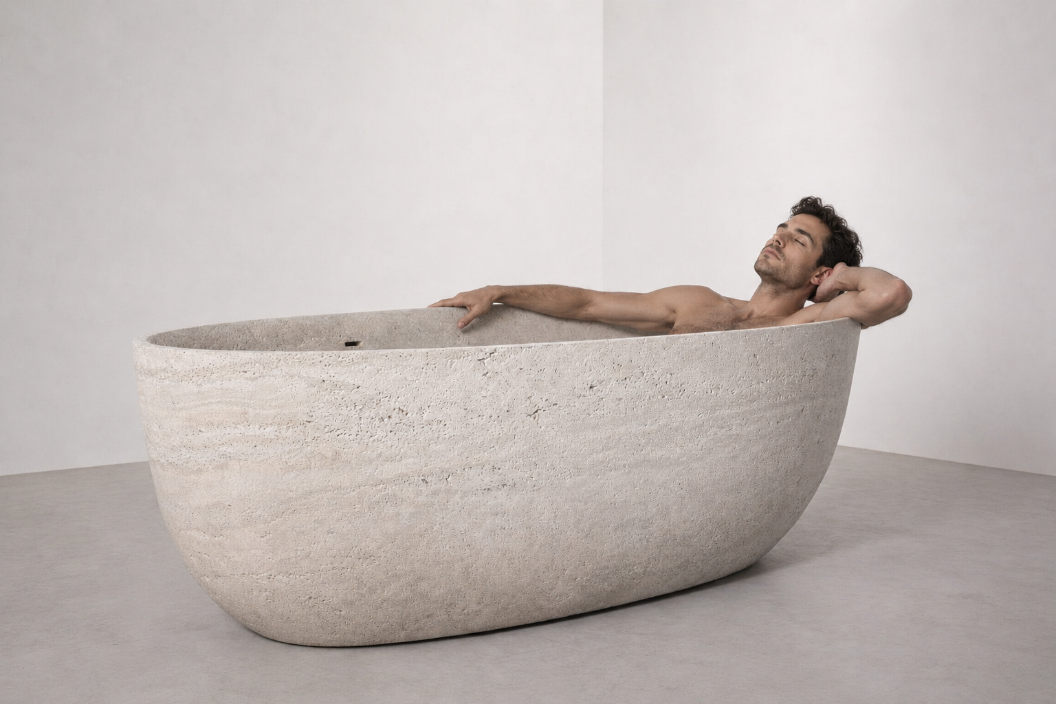 La Rotonde  Sculptural Marble Bathroom