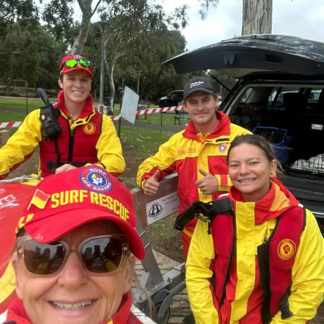 Hope everyone had a blast at #gatheround 

We loved coming inland to help out 😜 

@surflifesa 
@afl