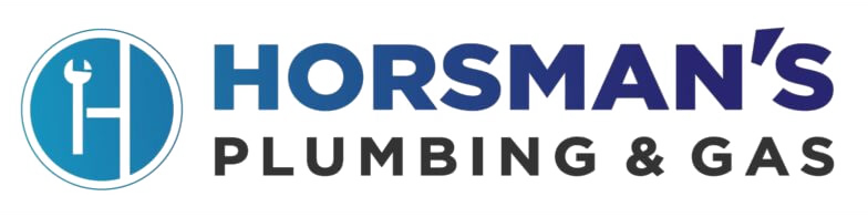 Horsman's Plumbing & Gas logo featuring a wrench and screwdriver inside a circle