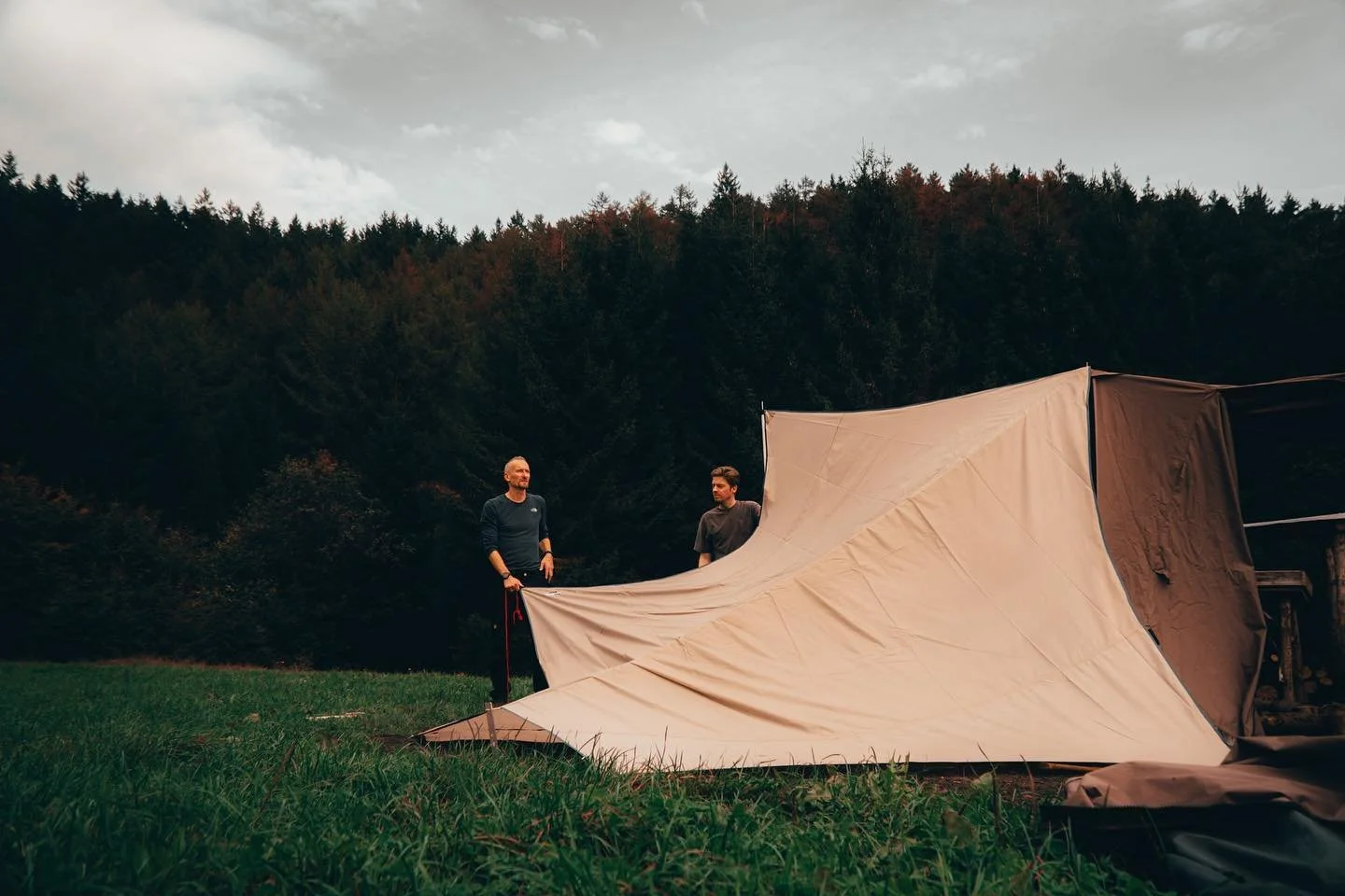 Basecamp in the open