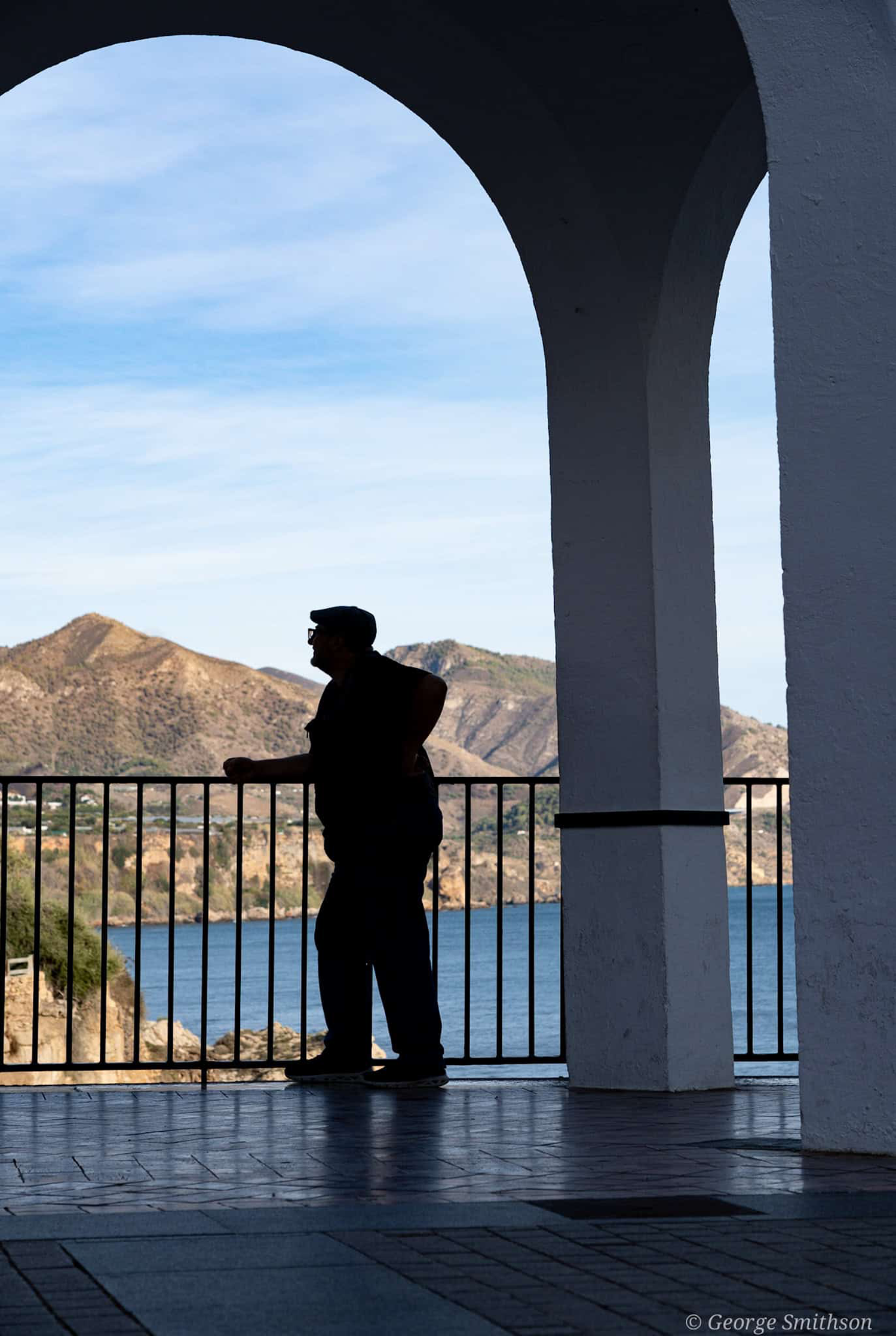 Enjoying the view. Nerja, Spain, 2023.