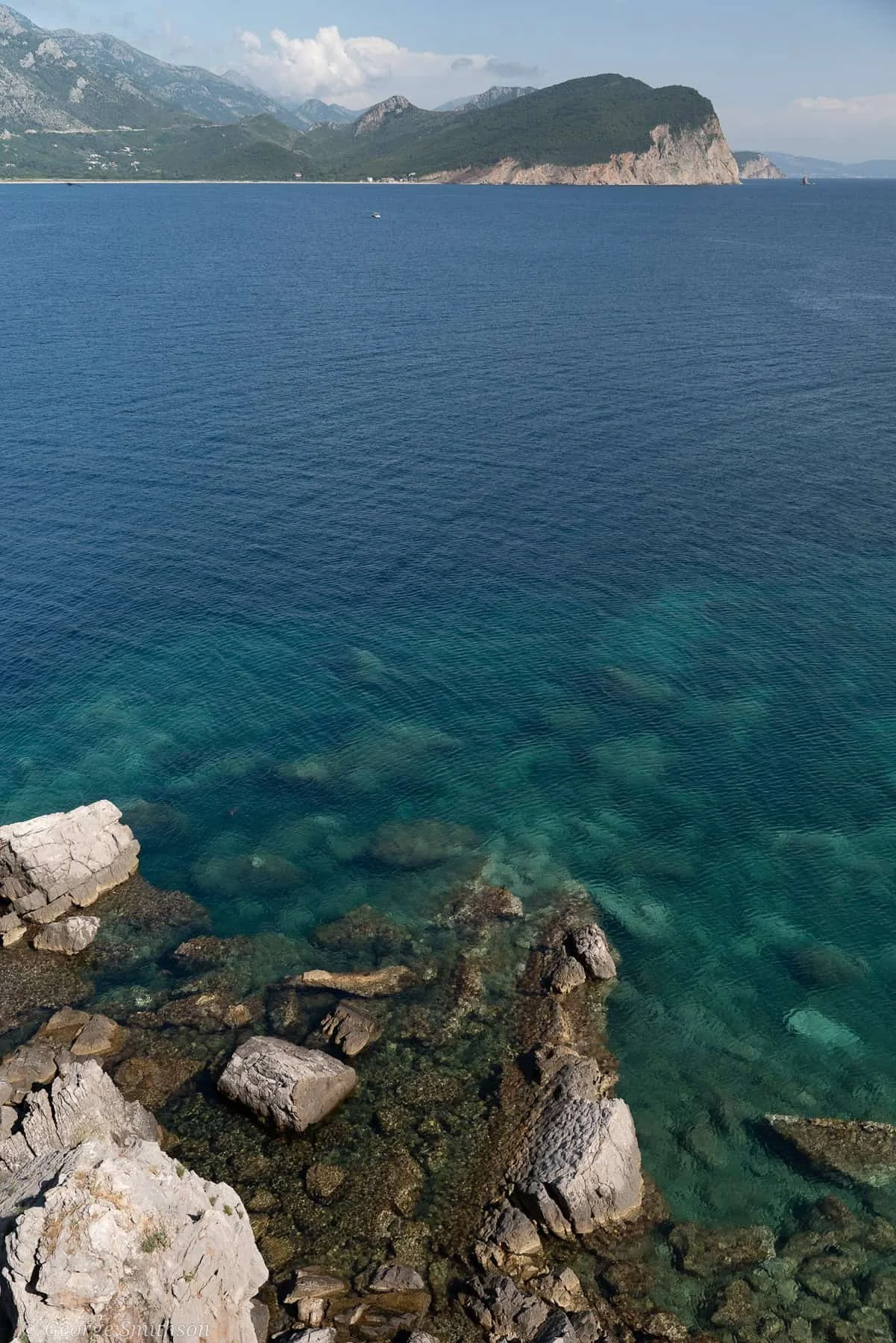 Beautiful clear water of the Adriatic Sea.