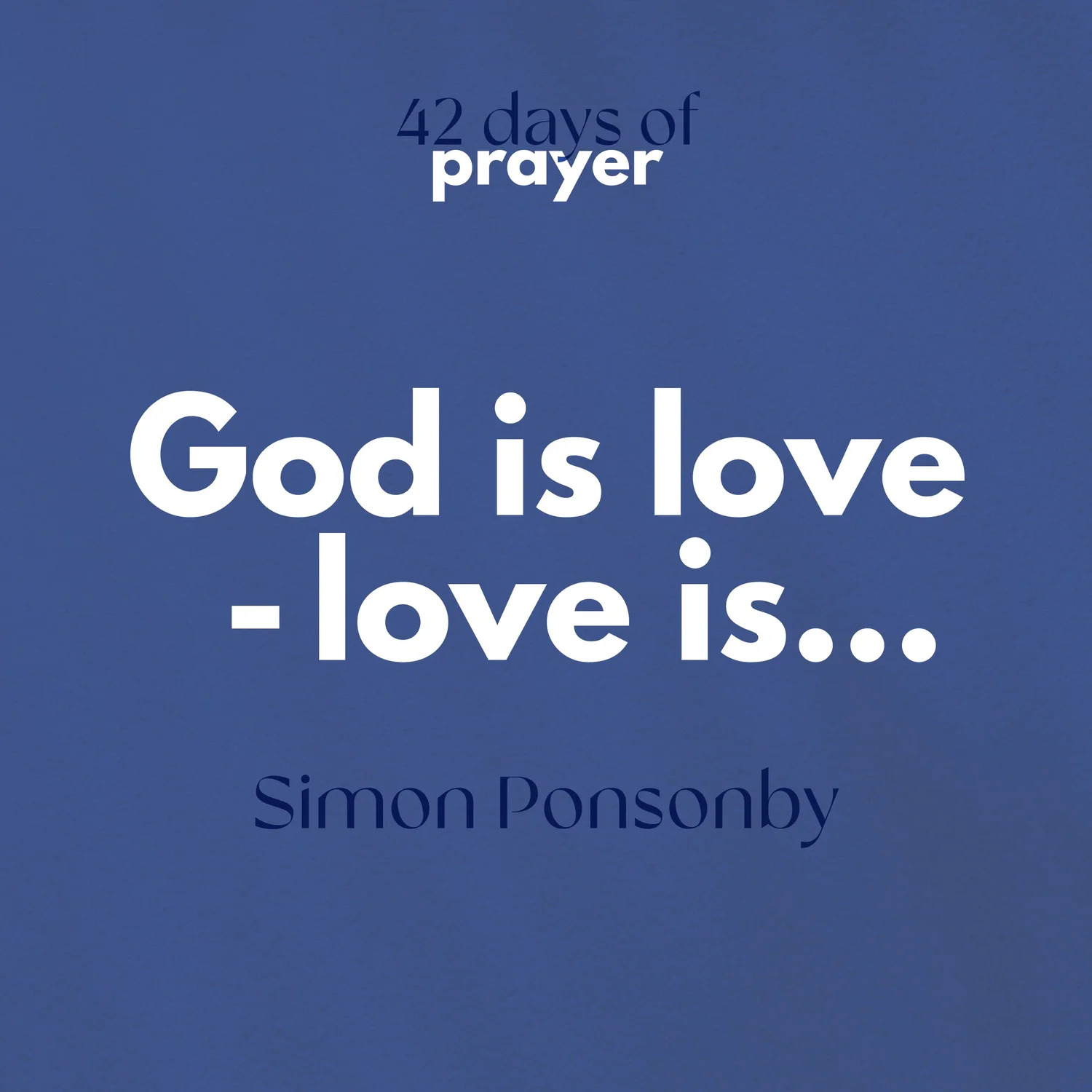 God Is Love - Love is… episode artwork