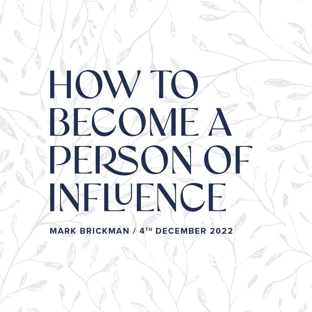 How To Become A Person Of Influence