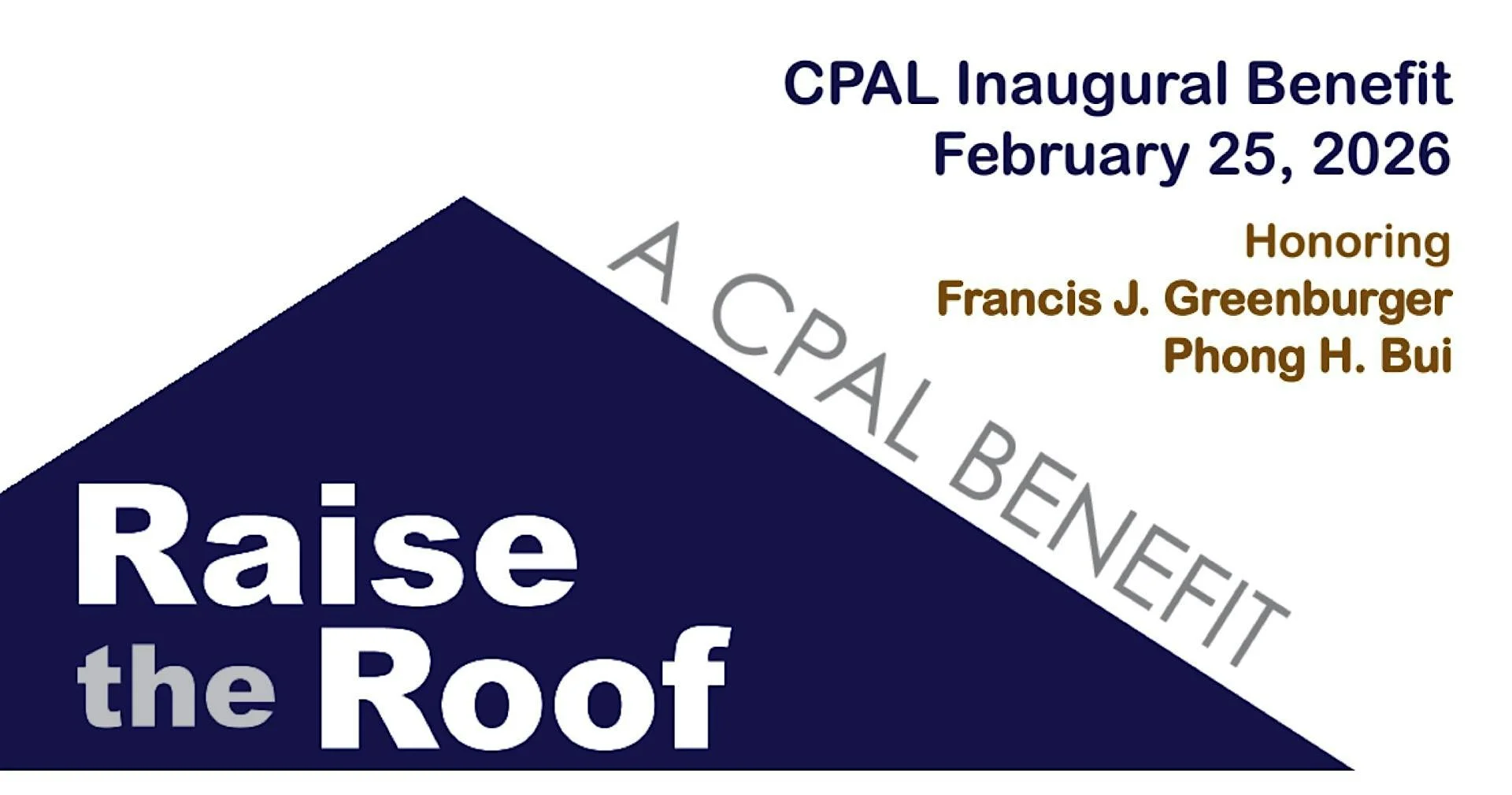 CPAL — “RAISE THE ROOF” BENEFIT (NYC)