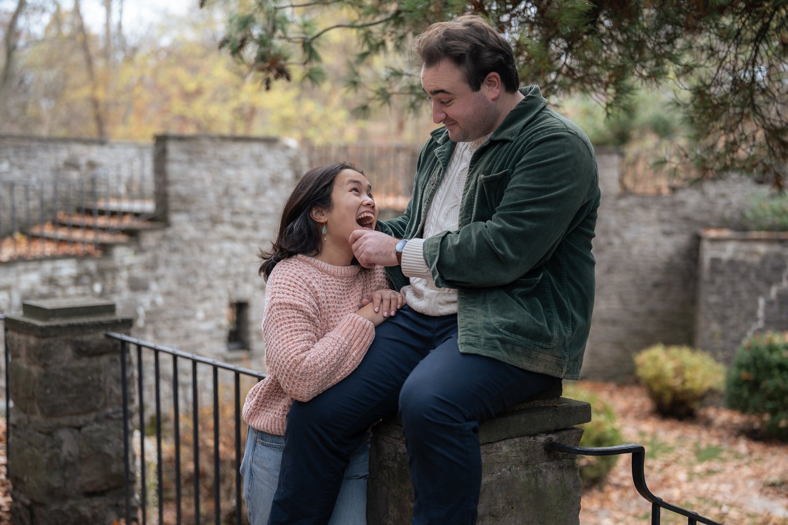 Engagement Photography at Sunken Gardens, Highland Park – Jess &amp; Noah