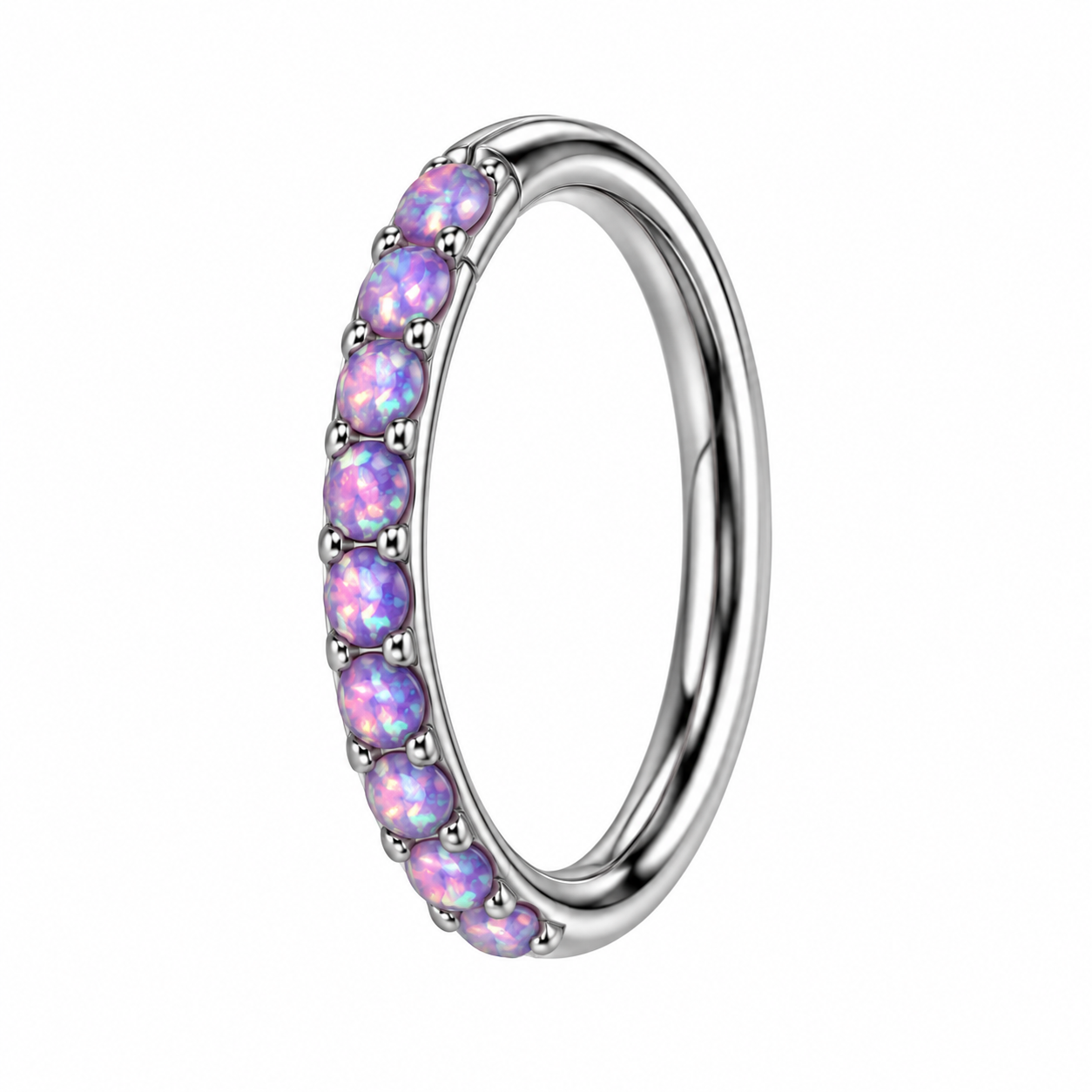 F136 Titanium Amythest Opal Ring- 15
