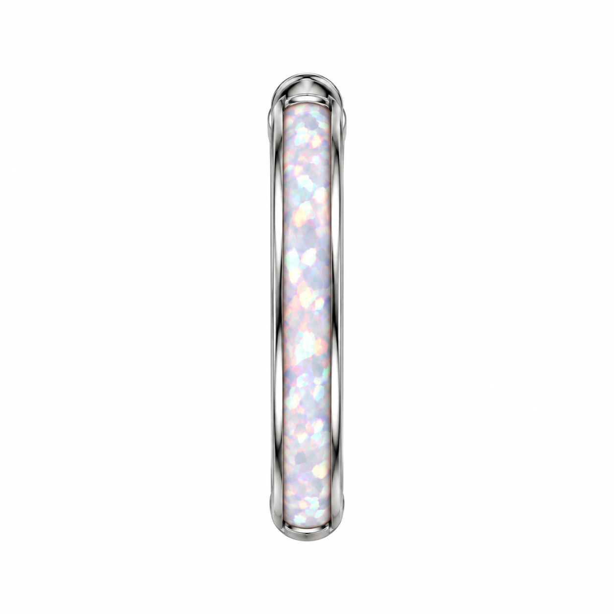 F136 Titanium White Opal Ring- 17