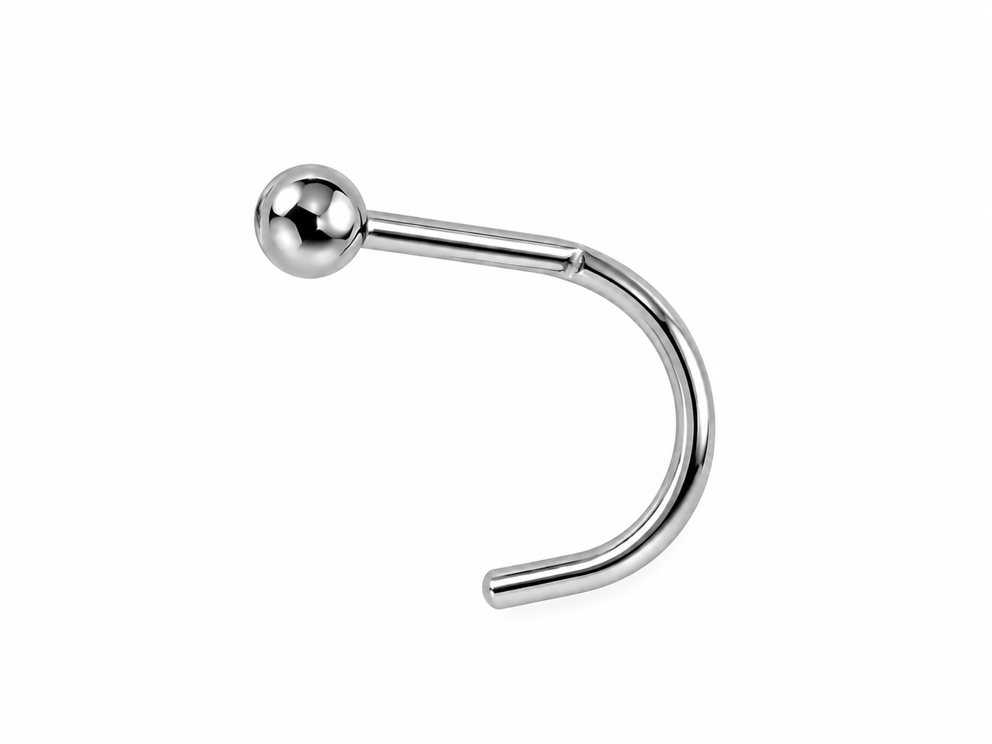 F136 Titanium Dainty Bead Nose Stud- 13