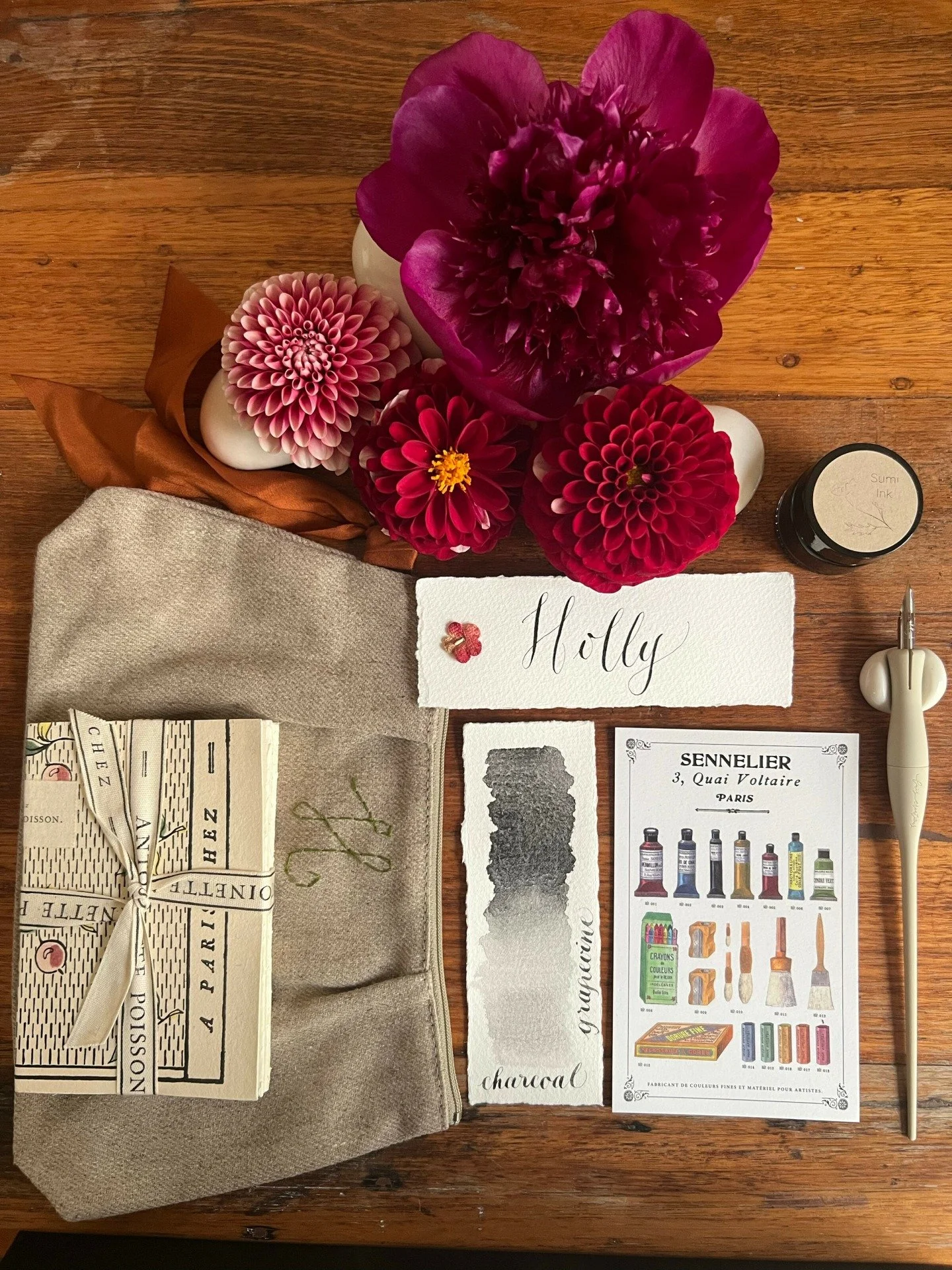 ❤️ PARIS WORKSHOP 2027 ❤️

Many years of whispering a wish. I am delighted to announce the opportunity to join me in my Connection to Calligraphy Workshop, in my favourite city, Paris. 

Connection through Calligraphy is catered for all. Whether you&