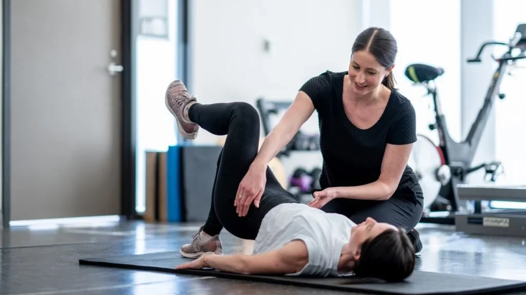 Pelvic floor and hip assessment with Valarie Bader at P