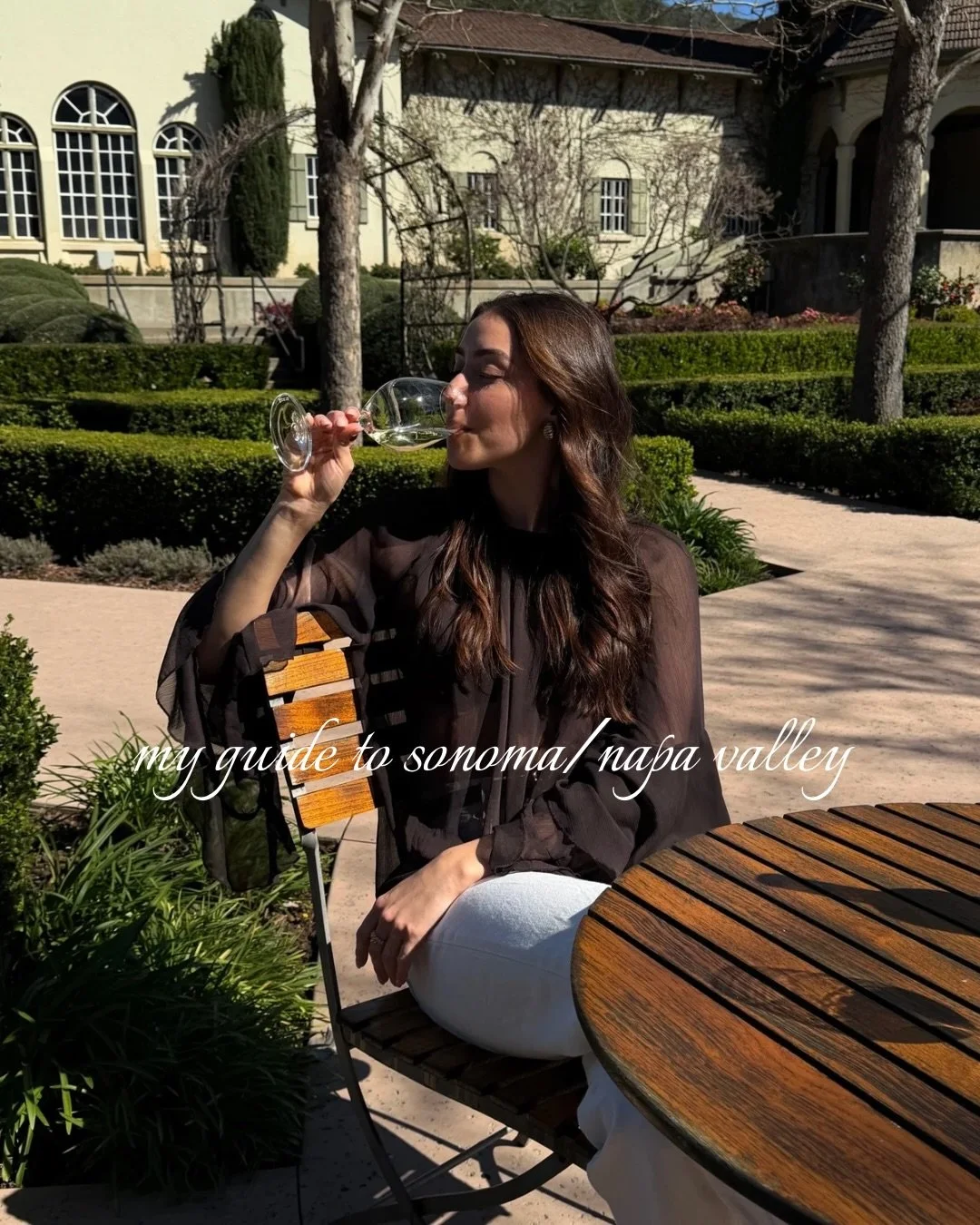 my guide to sonoma/napa county: 🧺🍷🍇

@kenwoodinn - the most tranquil, tuscan-inspired inn in the middle of sonoma county 
@vjbcellars - small, italian-owned, amazing pizza 
@darioushwinery - iranian-owned winery with beautiful architecture and ama