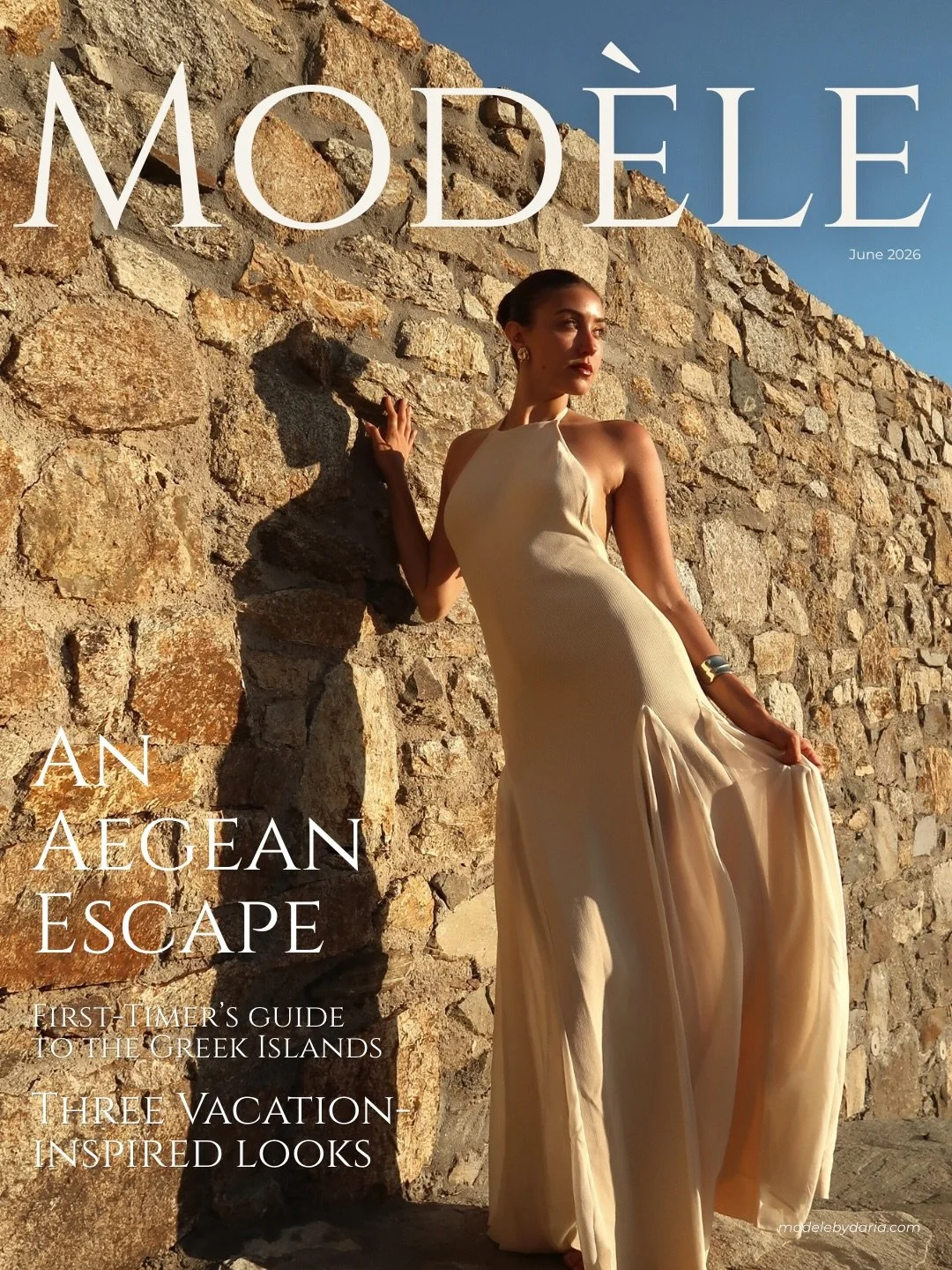 an aegean escape: an issue inspired by warm, mediterranean days and the beautiful cyclades 🤍

explore the june issue, out now at modelebydaria.com 

#editorial #modelebydaria #fashionblog #travel #greece