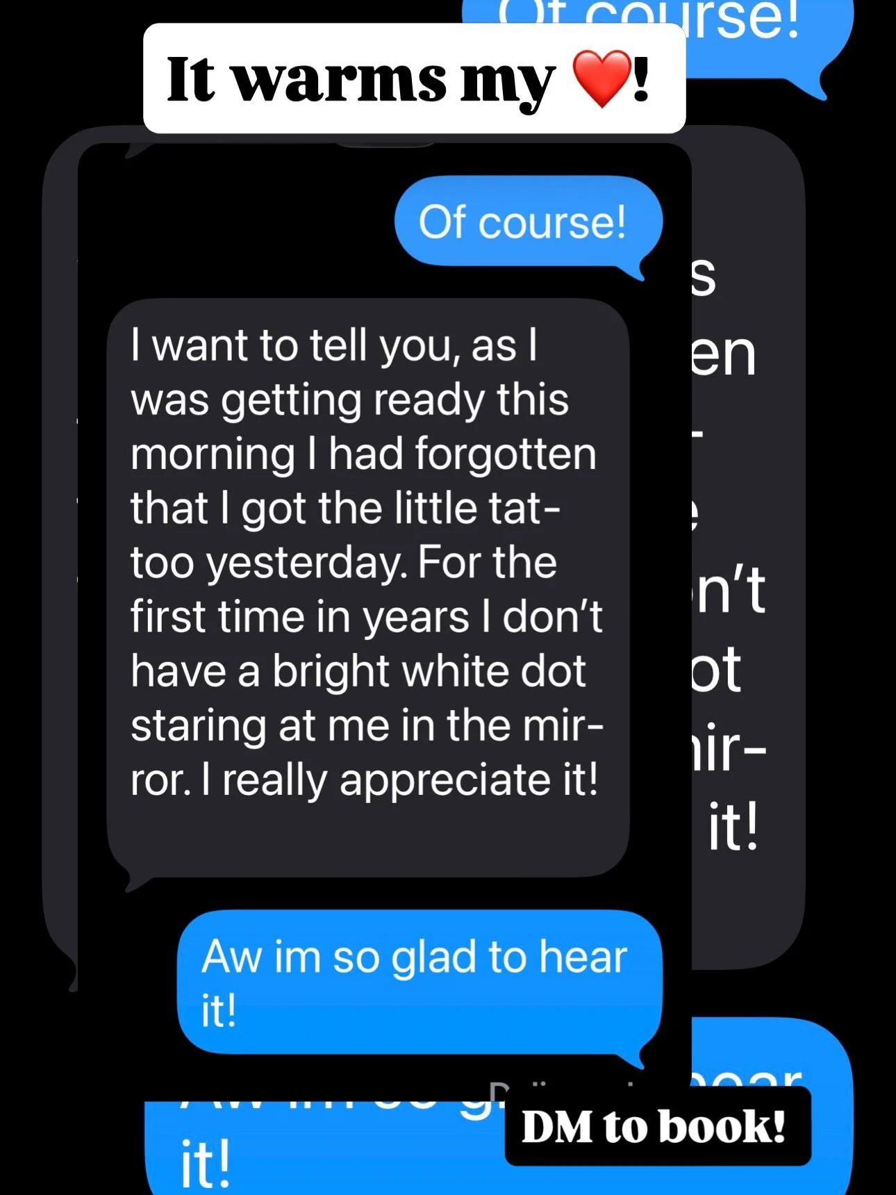 Not every &ldquo;imperfection&rdquo; needs to be removed.

This client was encouraged to have a mole removed from her upper lip at a med spa, even though it didn&rsquo;t bother her. After the procedure, she was left with a noticeable white spot that 