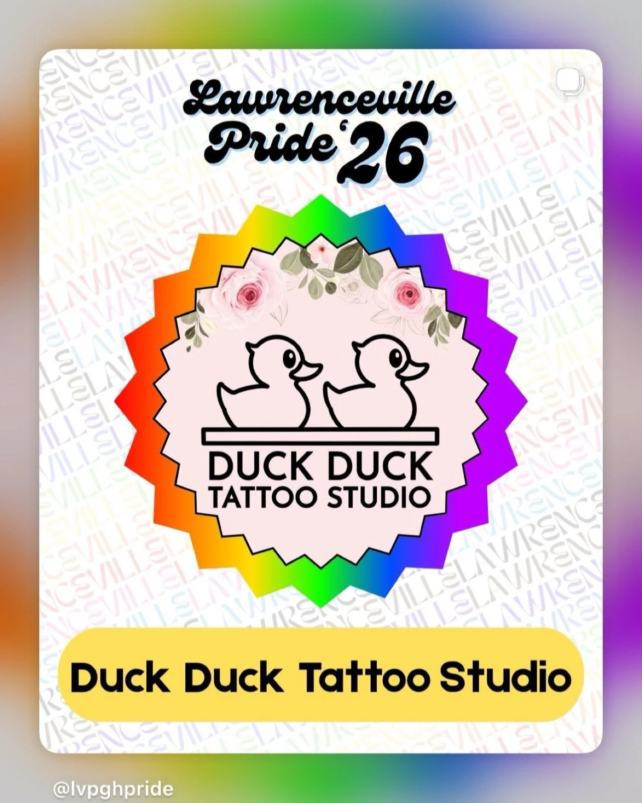 🌈 Pittsburgh friends &mdash; I&rsquo;m so excited to be partnering with Duck Duck Tattoo for the Lawrenceville Pride event ! ✨

If you&rsquo;re celebrating Pittsburgh Pride, spending time in Lawrenceville, or looking for an inclusive LGBTQ+ tattoo a