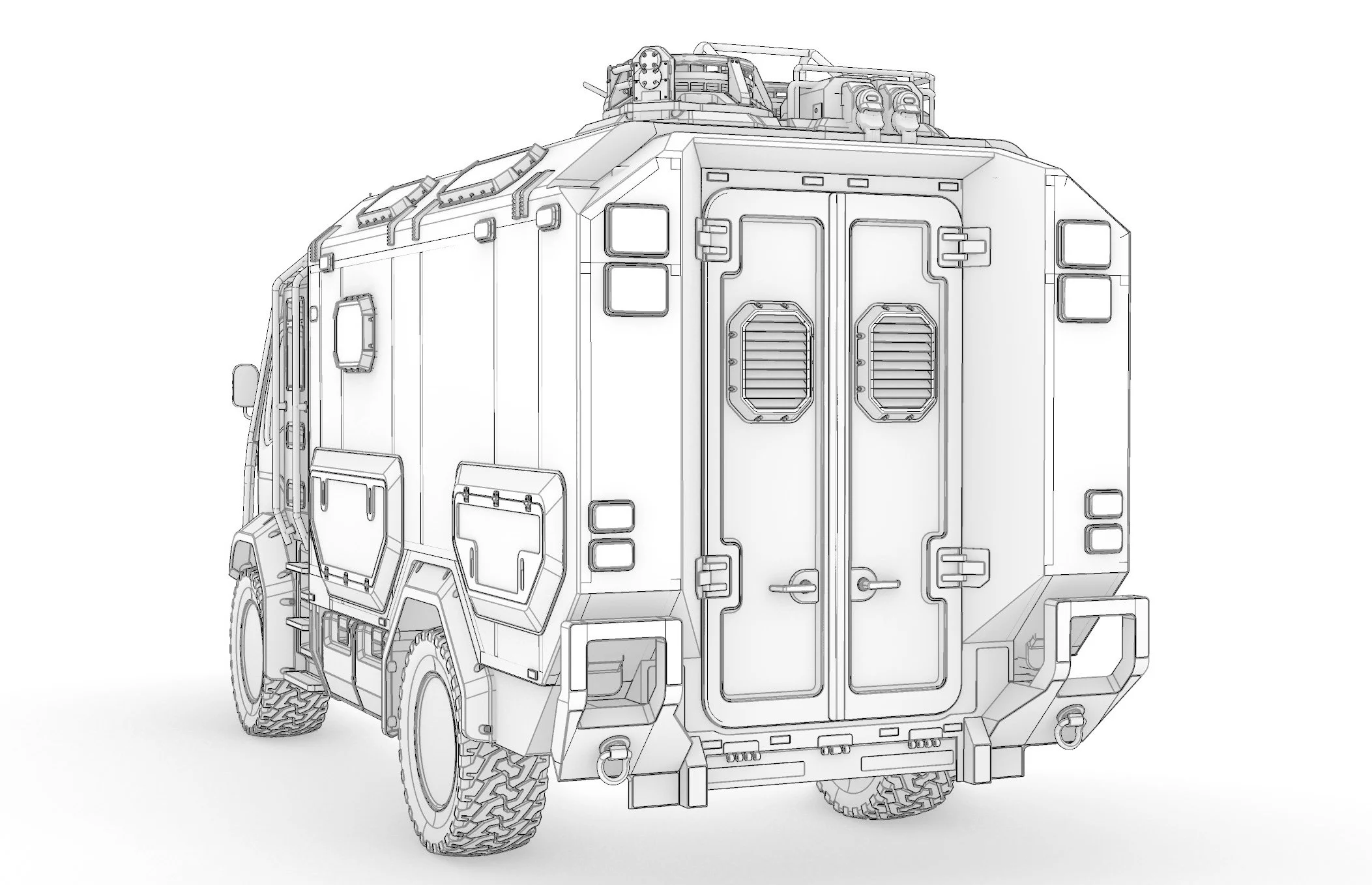 My work includes rear doors and tailgate.