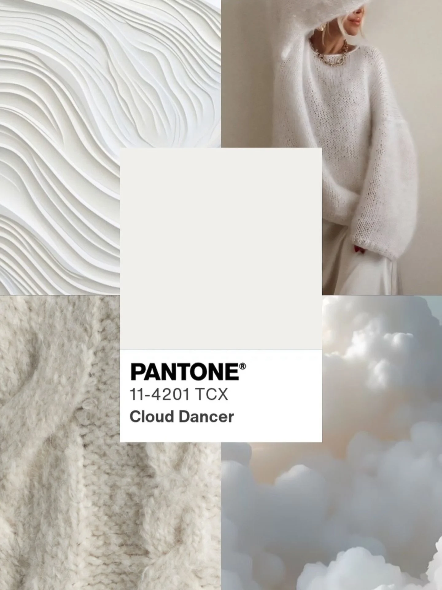 Say hello to the Pantone Color of 2026: Cloud Dancer☁️
Soft, weightless, and effortlessly chic. It feels light, fluid, and calming, like natural light moving across textured fabric. A timeless neutral that brings quiet elegance to everything it touch
