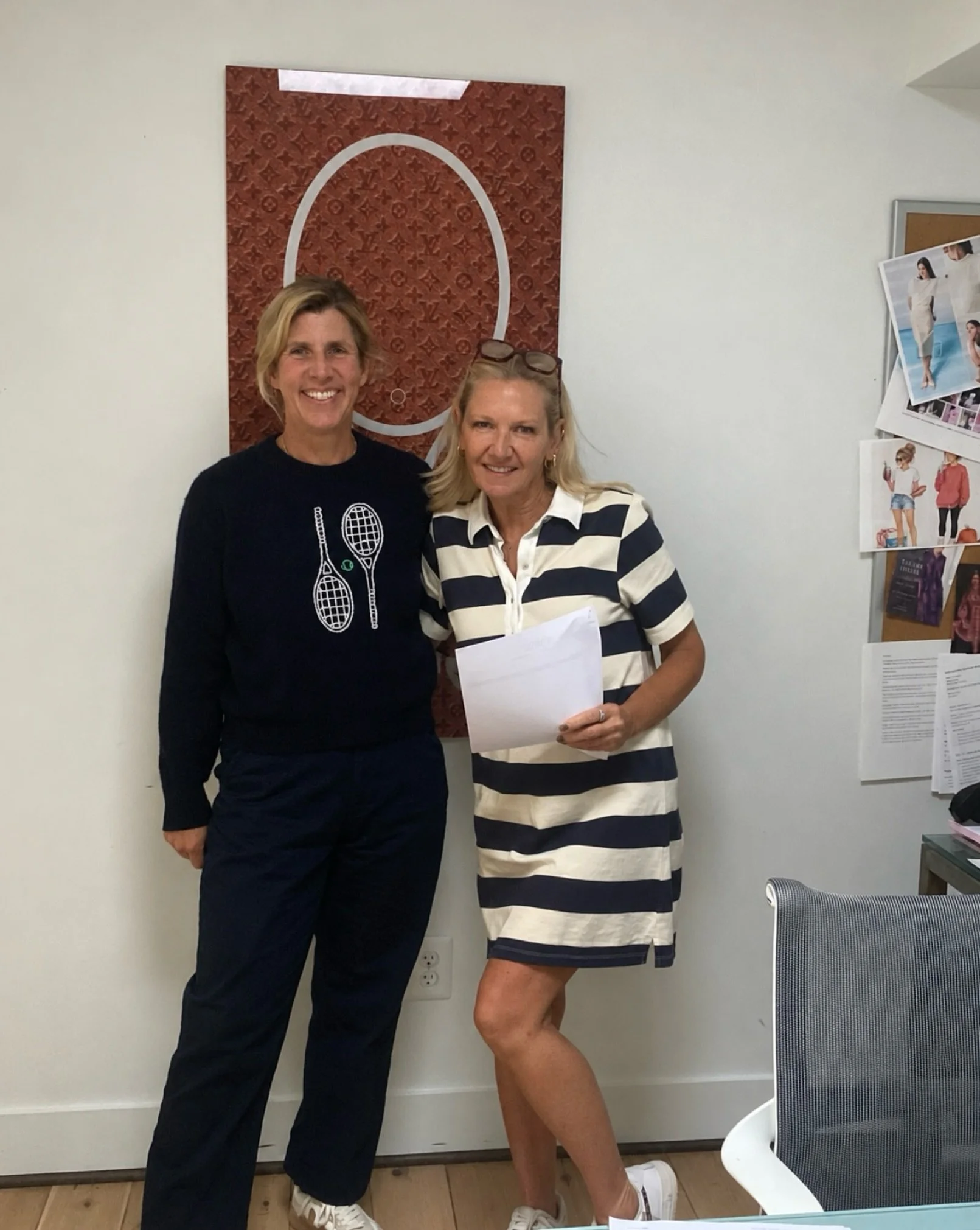 Tennis at the office, anyone? 
Our co-owner Tara and buyer Jill are always ready to serve&hellip; whether it&rsquo;s on the court or the sales floor!!
&bull;
#dressedinzest #zestclothingandco #shopzestclothingandco #westfederalretail #officelife