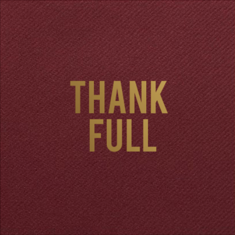 "Thank Full" Disposable Napkin Set