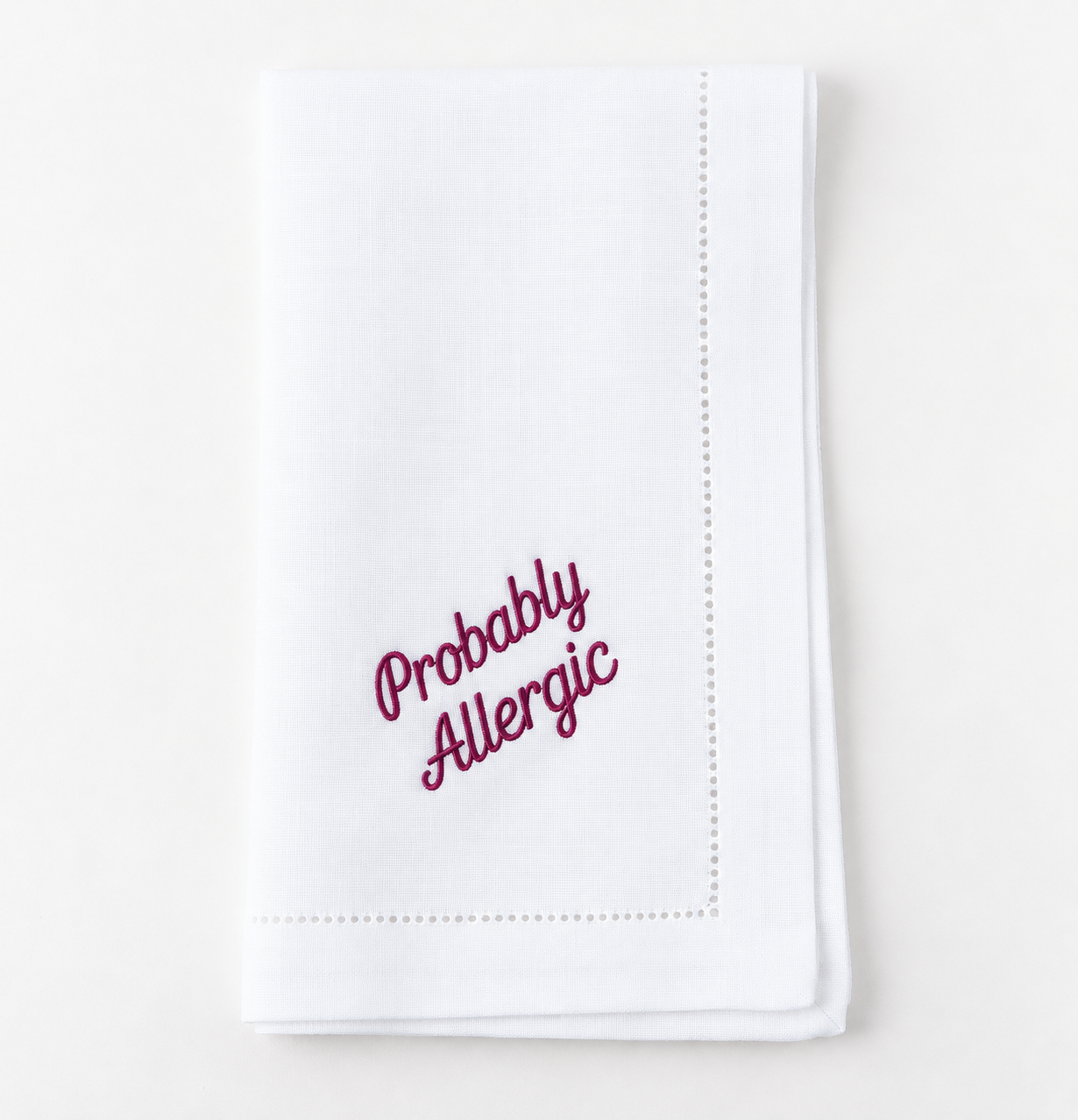 Probably Allergic Linen Napkin.png