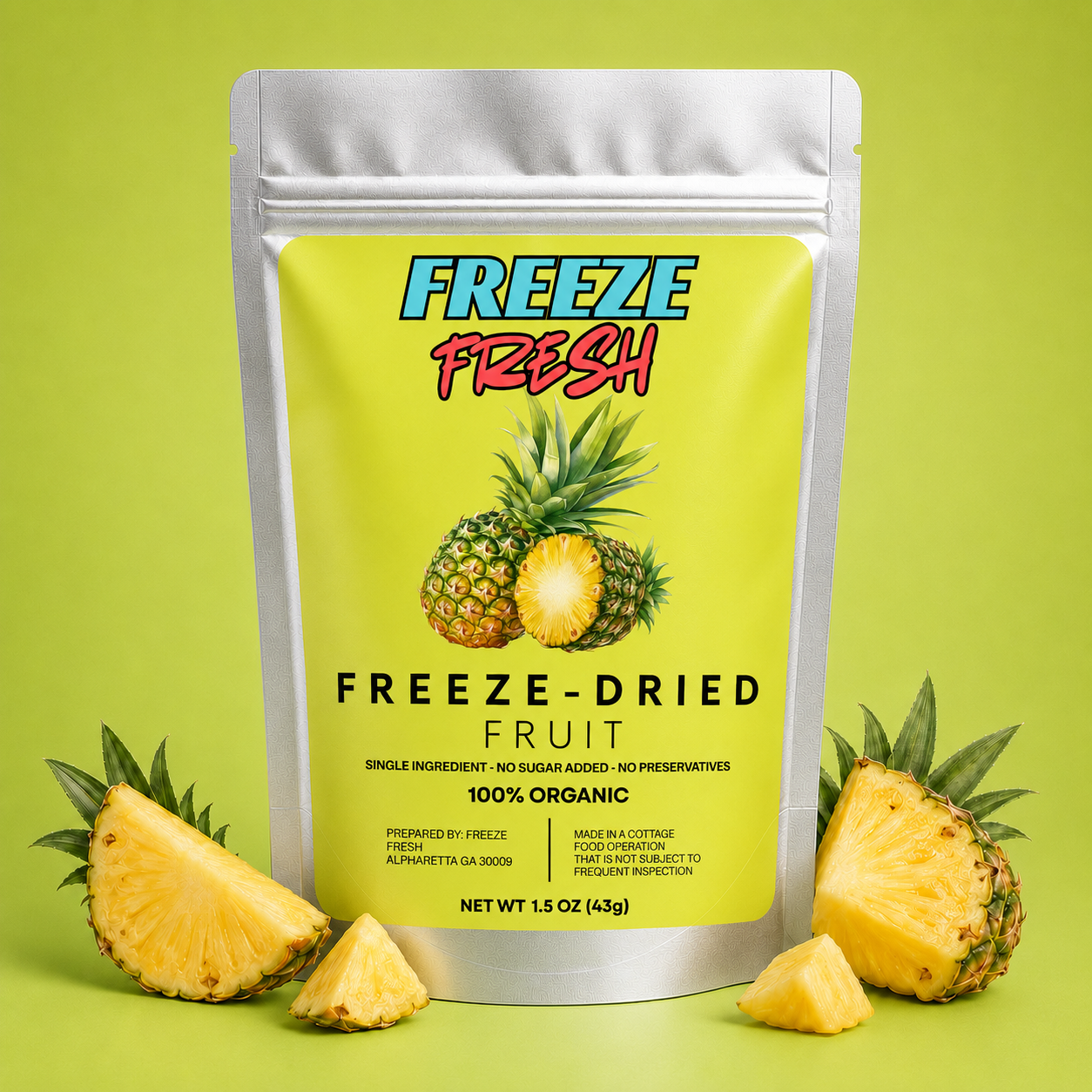 Freeze Dried Pineapple