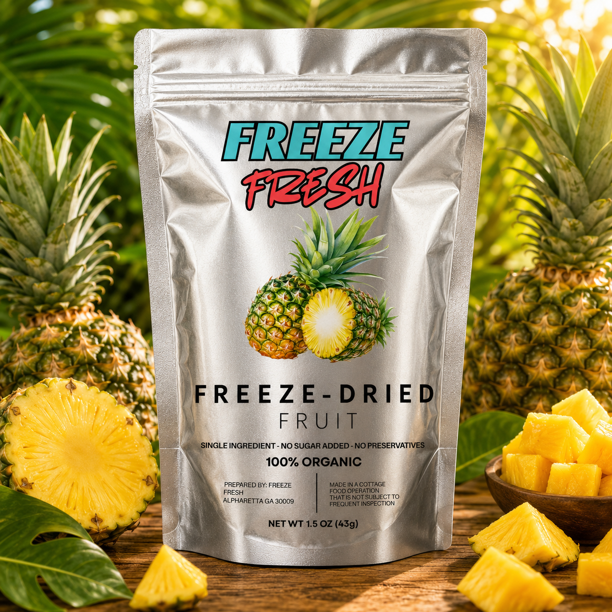 Freeze Dried Pineapple