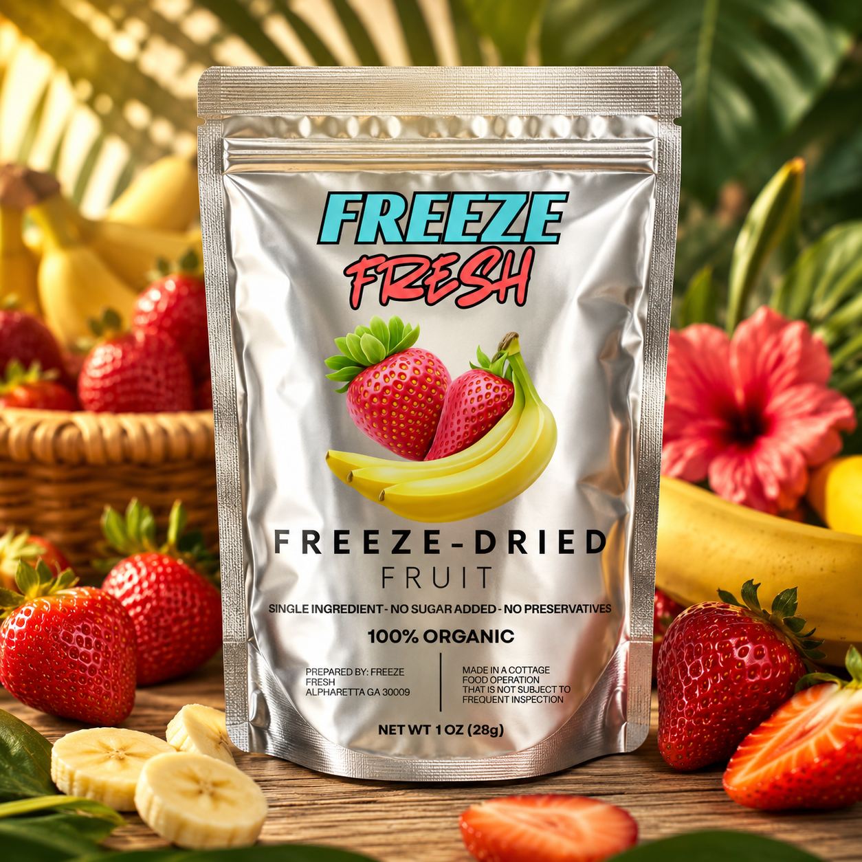 Freeze Dried Strawberry Banana