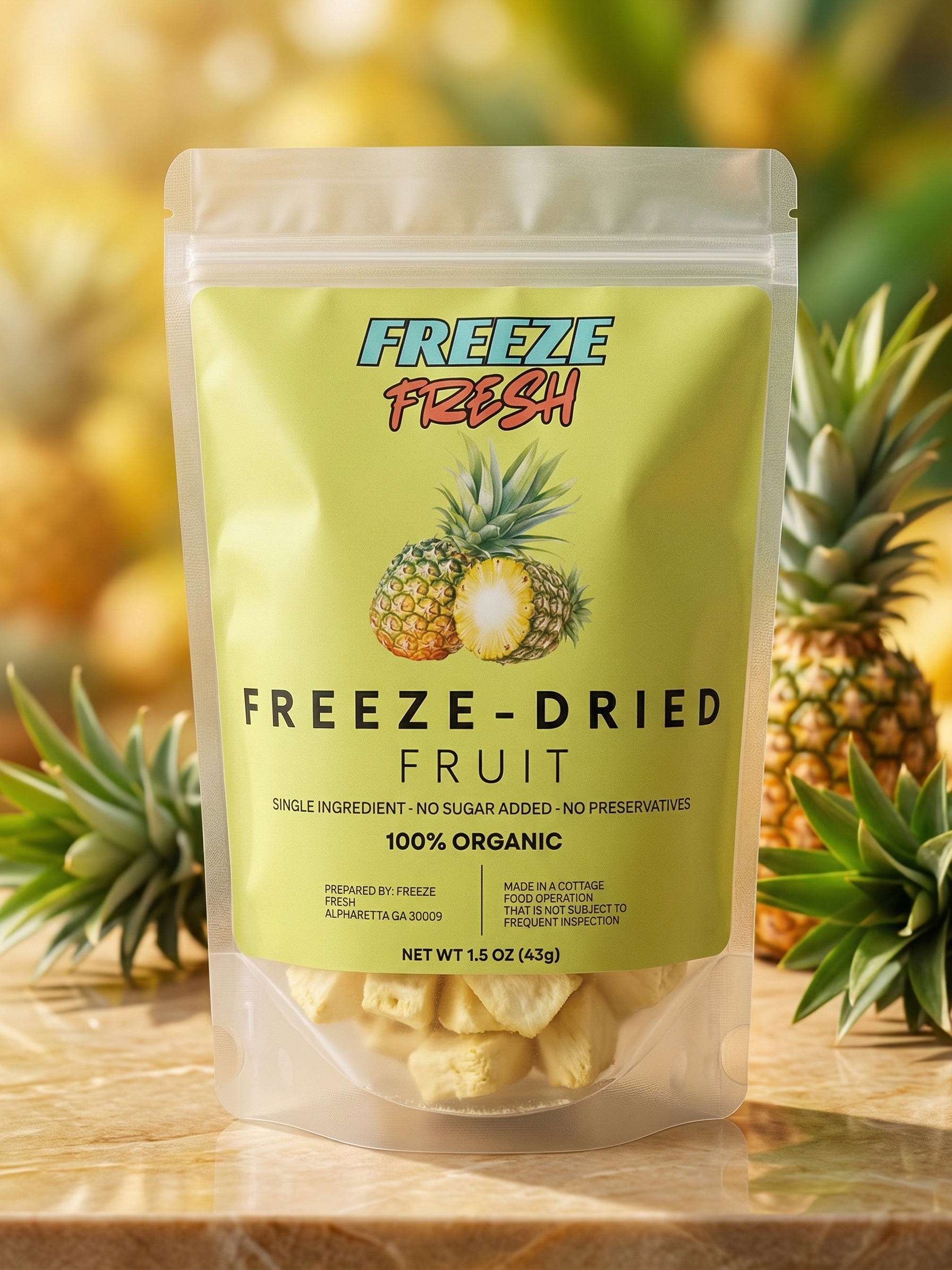Freeze Dried Pineapple