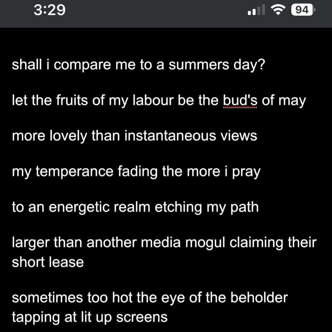 24 Feb 2026 3:30am by Louisa Panucci (&amp; #shakespeare )
to #compare is to make an #ass out of #uandme 

#naarm