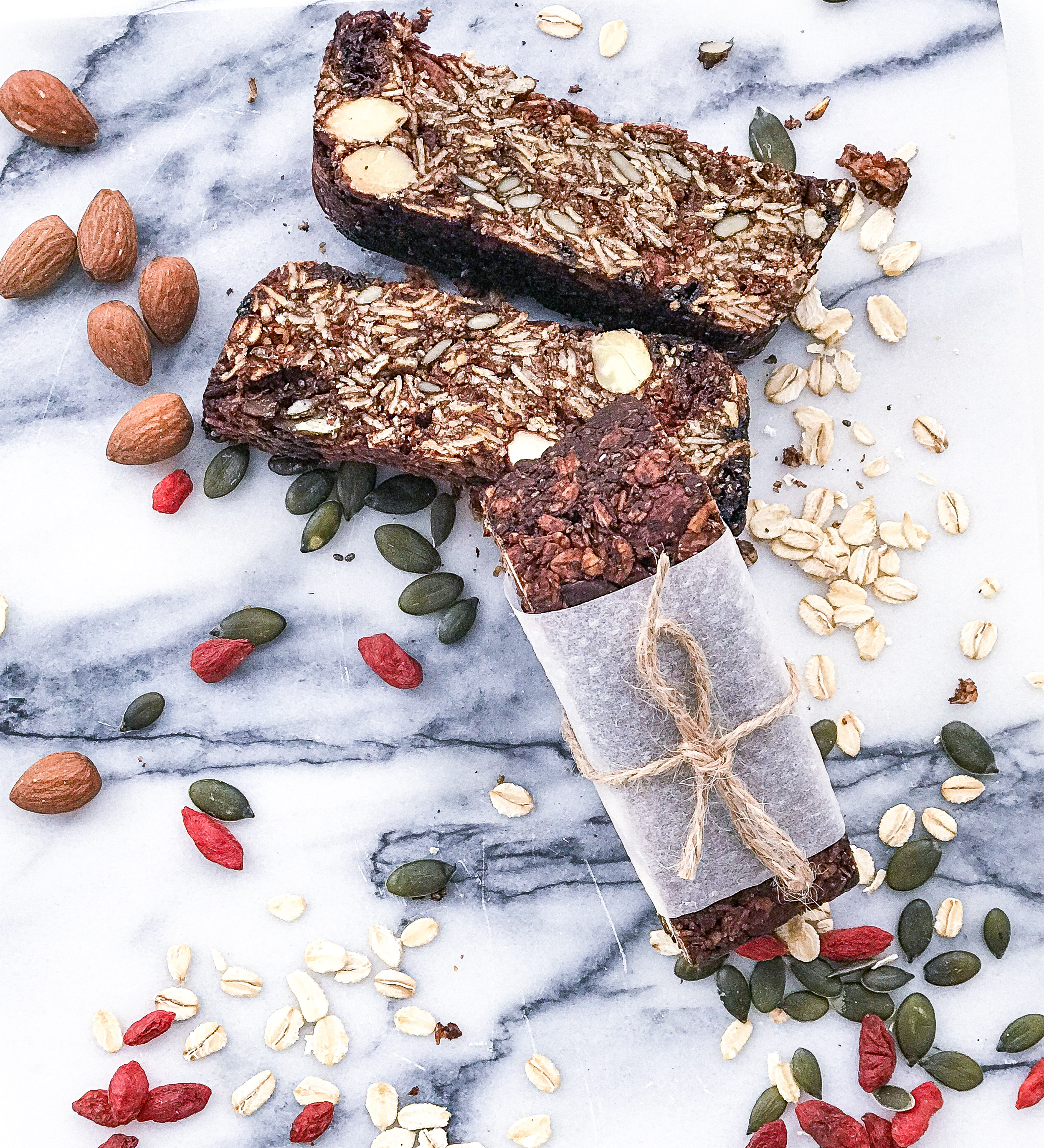 Easy Cacao Granola Energy Bars