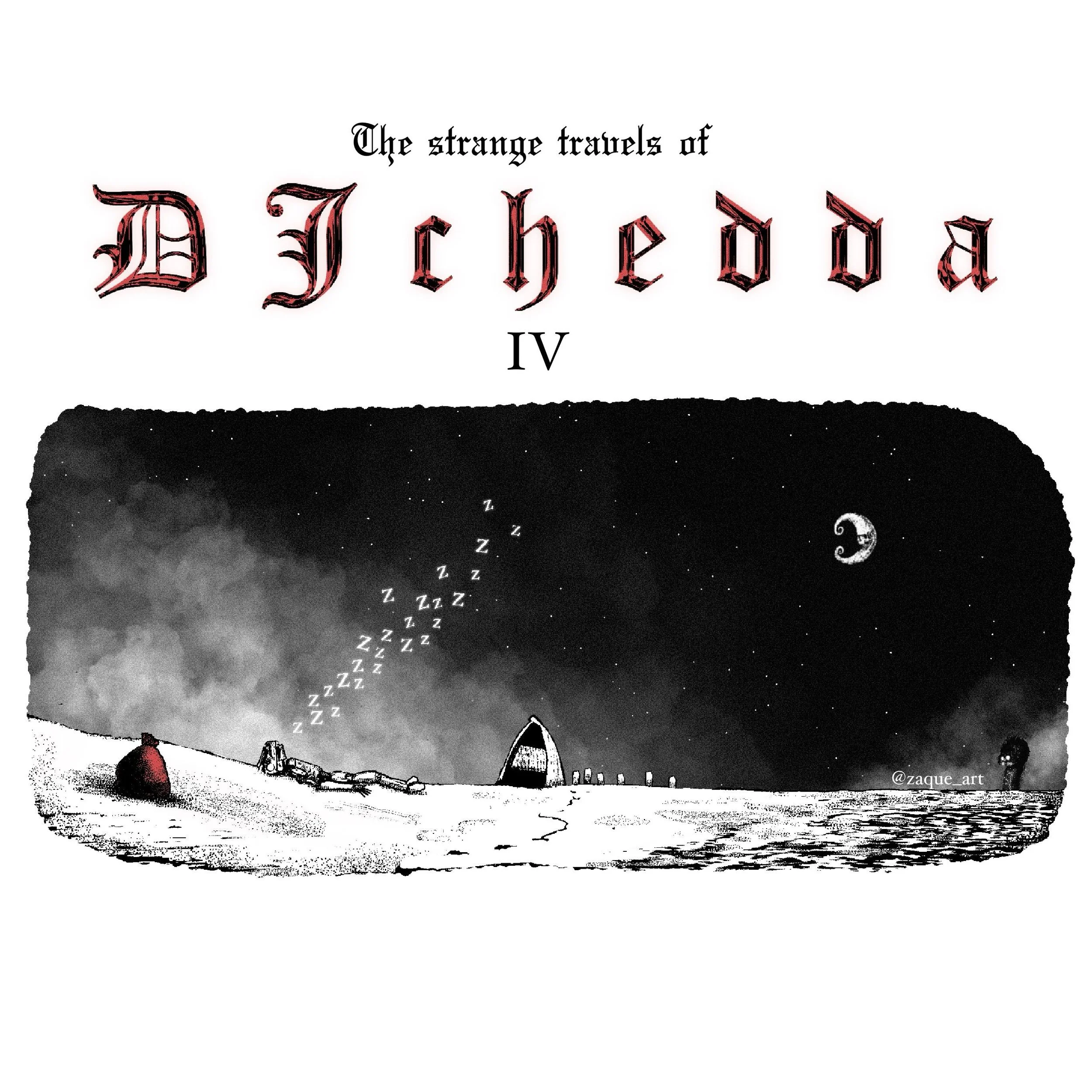 &mdash; The Strange Travels of DJ Chedda &mdash; 

After a failed fishing trip, DJ Chedda has washed up up in a new shore. Perhaps his luck will turn around and the strange locals will welcome him? Who&rsquo;s to know&hellip;

Sorry this one took so 