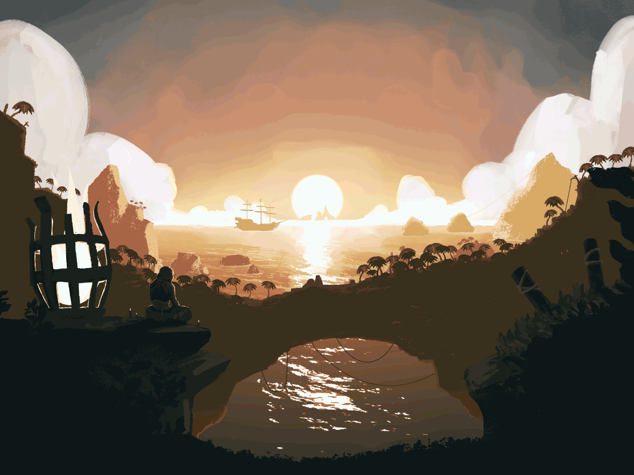 Landscape site banner commissioned for a community run event for the game “Sea Of Thieves”. 