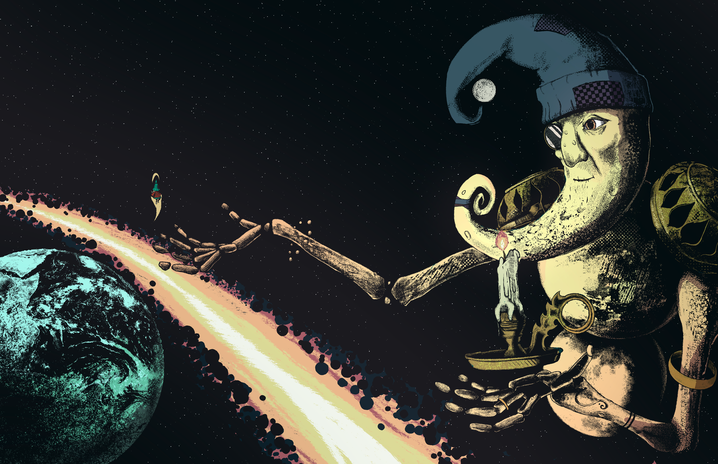 The Moon from "The Girl who was a Rockit"   
