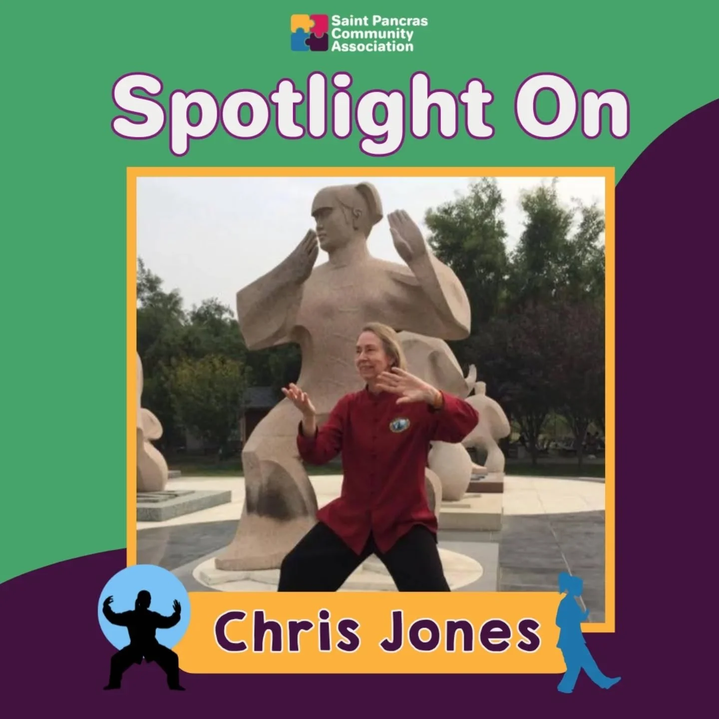 🌟Spotlight on: Chris🌟

 This month, in the spirit of embracing a holistic approach, we are spotlighting the practice of Tai Chi, as understood by Chris Jones, our Golden Years Tai Chi instructor. Chris has shared this piece, with some notes added f