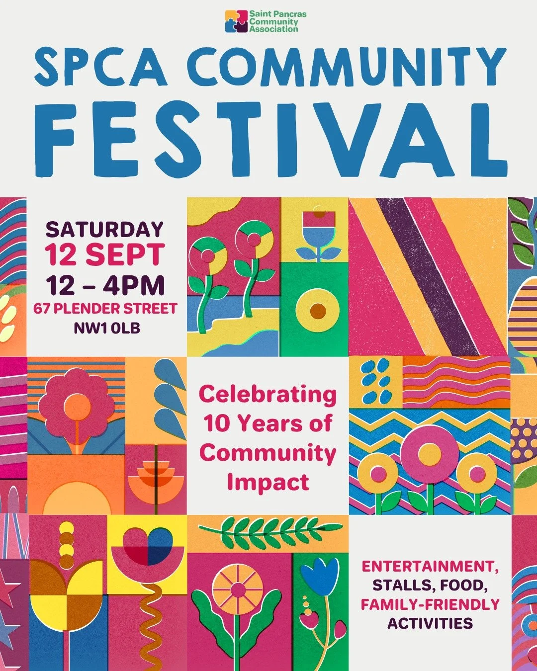 Join us to celebrate 10 Years of Community Impact!🥳
We're hosting a Community Festival on Saturday, 12 September from 12:00 PM - 4:00 PM. Come by to commemorate a decade at 67 Plender Street and enjoy the newly refurbished space!
Plus, shop from loc