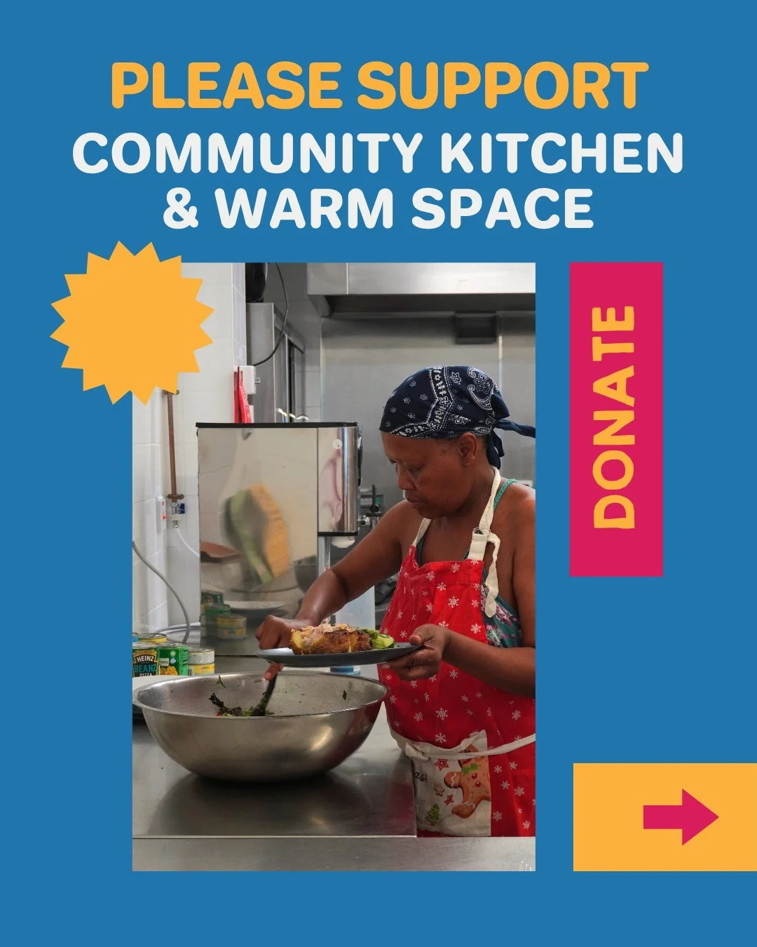 Please support our Community Kitchen!🍽️

We are fundraising on the platform JustGiving to give a boost to our Community Kitchen &amp; Warm Space project.

Each donation enables us to prepare nutritious, hot meals for any and all members of the Camde
