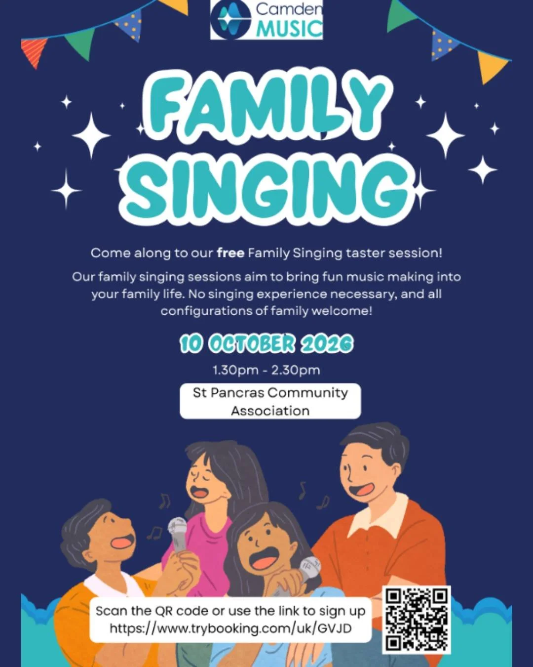 🎶Calling music lovers!🎶
We're delighted to be hosting the team at Camden Music for their new Family Singing Sessions!
These sessions give families of all configurations a chance to have some fun and learn about music making. No experience necessary
