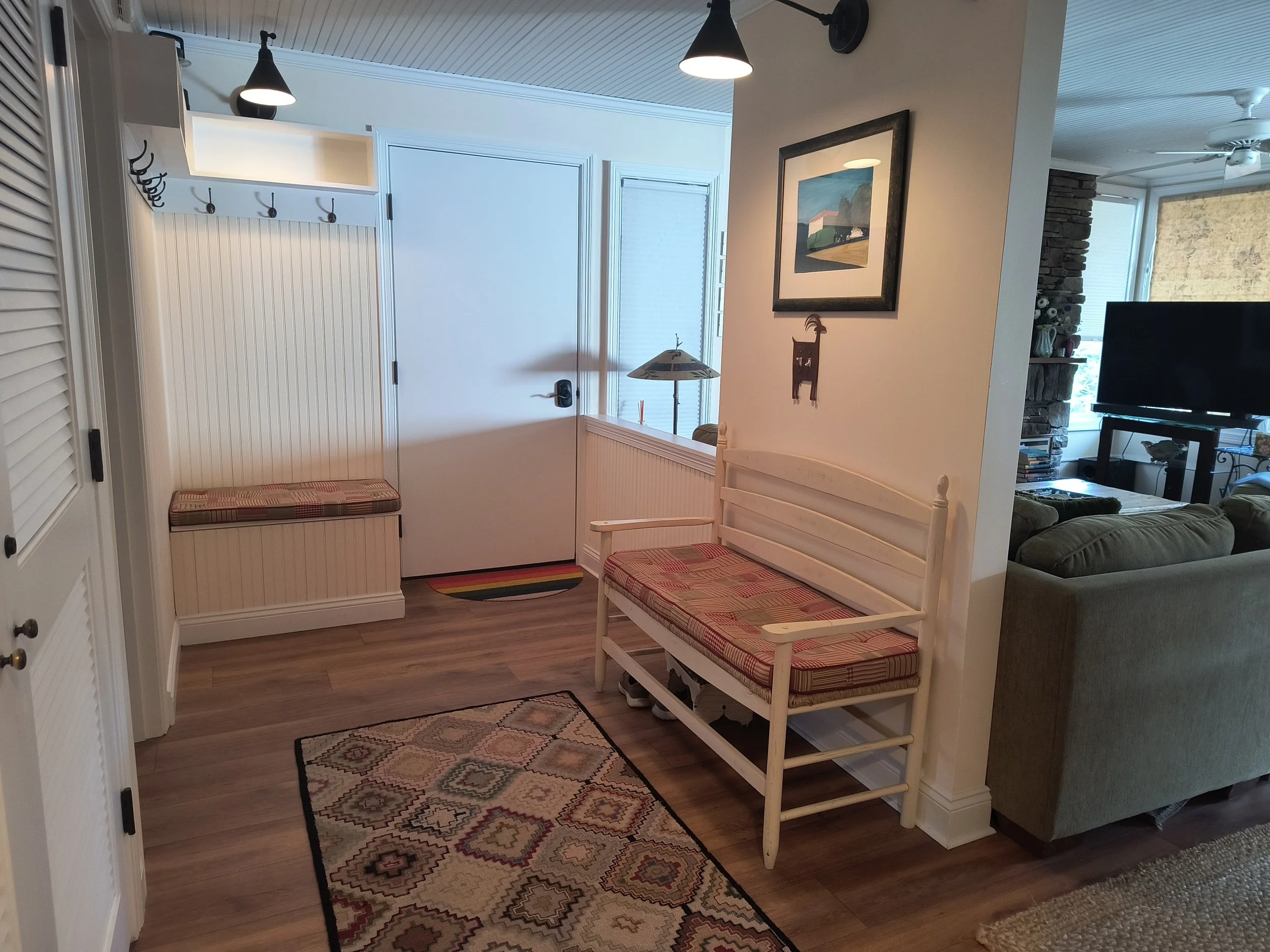 Bench in Mudroom