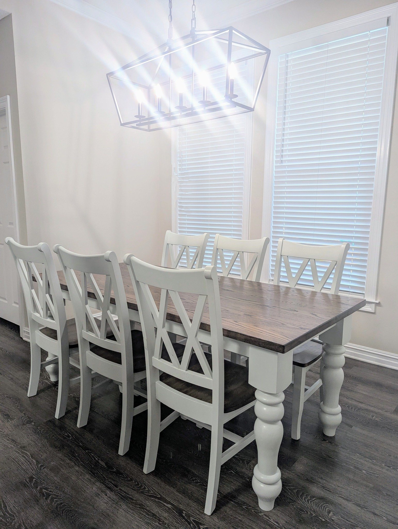 Farmhouse 6 Seat Red Oak and Matching Chairs B1.jpg (Copy) (Copy)