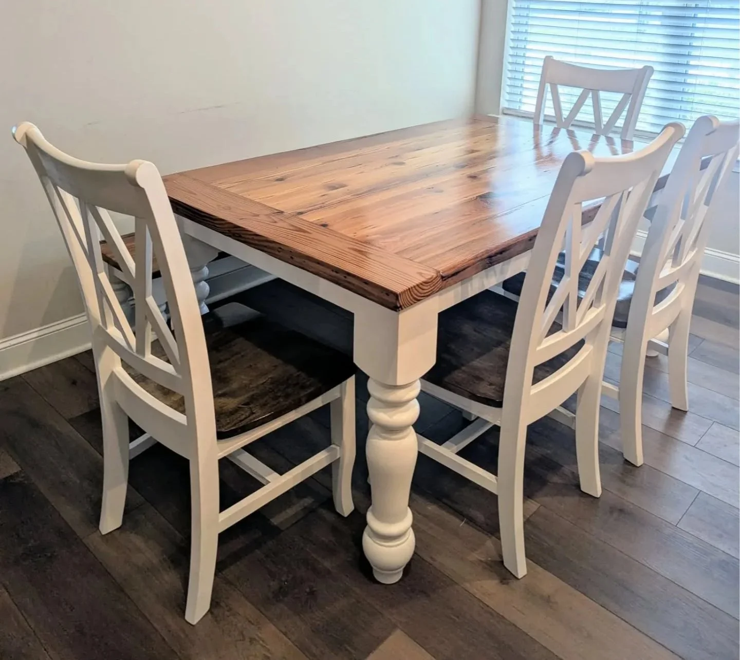 Farmhouse Dining Set - White Oak
