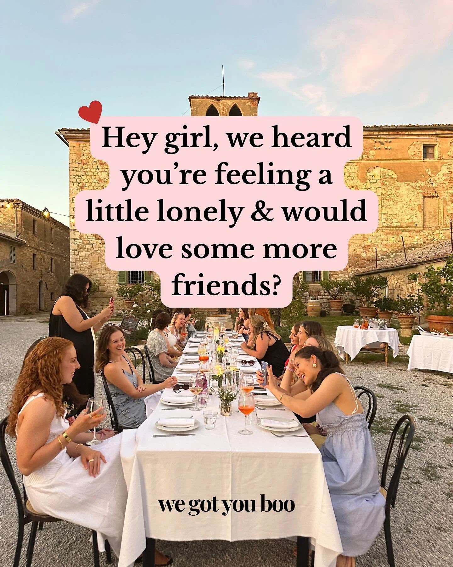 Comment &ldquo;FRIENDS&rdquo; so I can send you an invite to join our private community filled with THOUSANDS of amazing girls all across the UK 🫶🏽🌻

🇬🇧 Free meet-ups
✨ Blissful Retreats
📱 The best girls group chats you could imagine
🛩️ Worldw