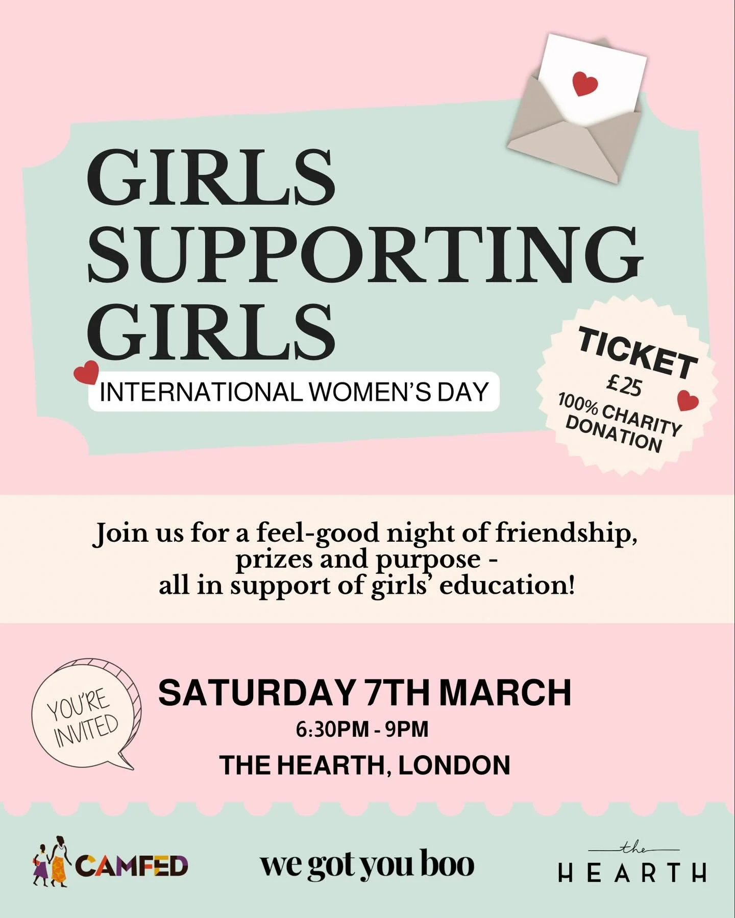🌻 Join us for Girls Supporting Girls! 🌻

This is going to be *such* a special evening, fundraising for the wonderful @camfed organisation 🫶🏽

There are only 50 tickets available for this exclusive International Women&rsquo;s Day Event 🥰
> Gra
