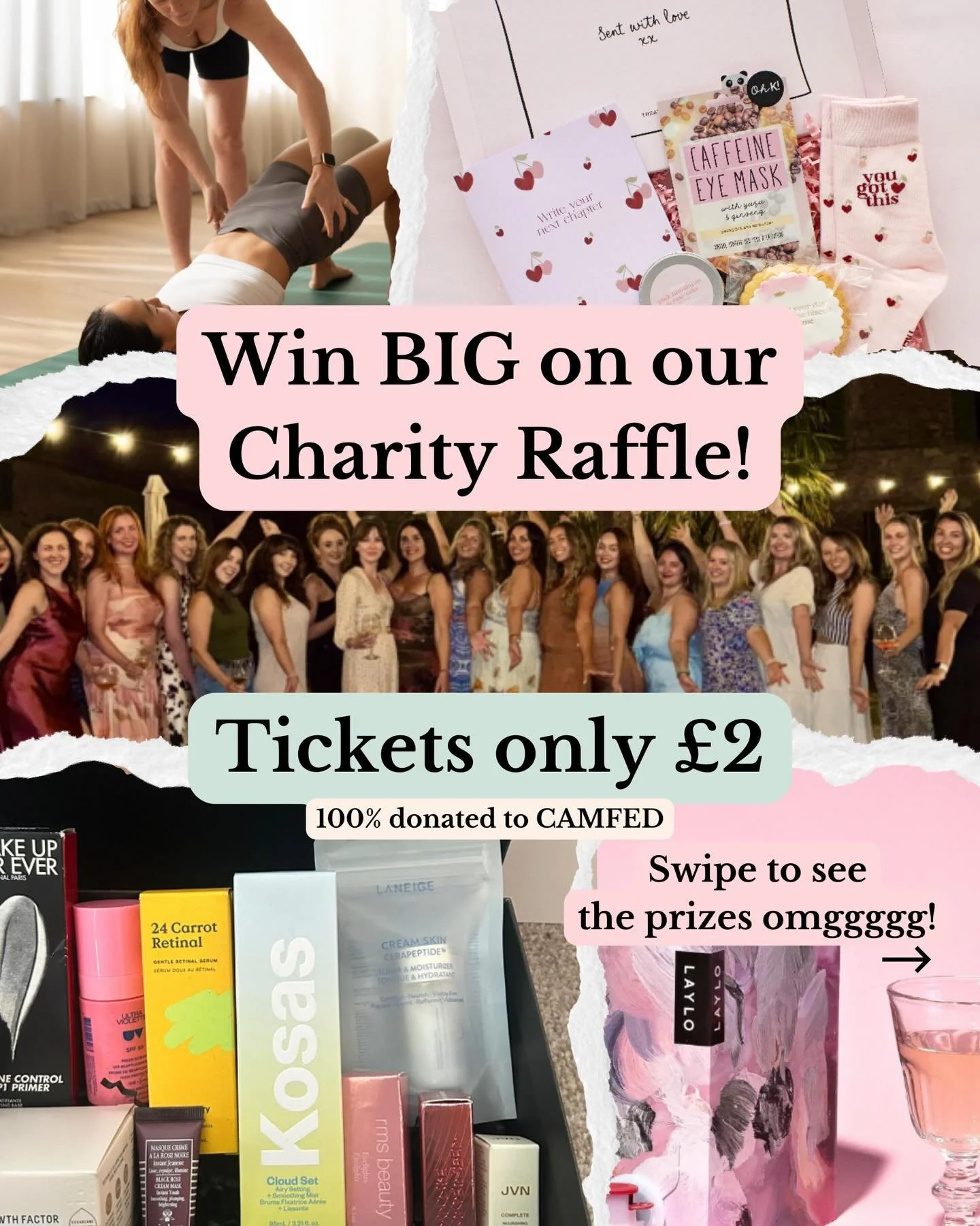 🎁 WOWWWWWW these prizes are just unreal!!!

Girls get entering - winners will all be announced this Sunday 8th March - International Women&rsquo;s Day! 🌻

&pound;2 per raffle ticket, 100% of proceeds being donated directly to @camfed 🙏🏽

Comment 