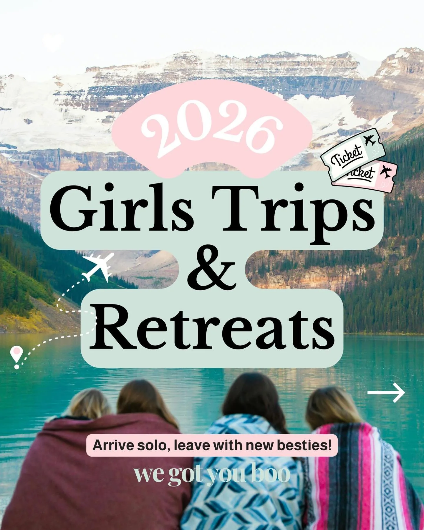 🌞 HEY BOO, YOU&rsquo;RE INVITED! &hearts;️

Comment &ldquo;SUNSHINE&rdquo; &amp; we&rsquo;ll send you all the info to our amaaaaazing 2026 Girls Trips &amp; Retreats 🫶🏽

Arrive solo, leave with new besties! 🌻 @officialwegotyouboo