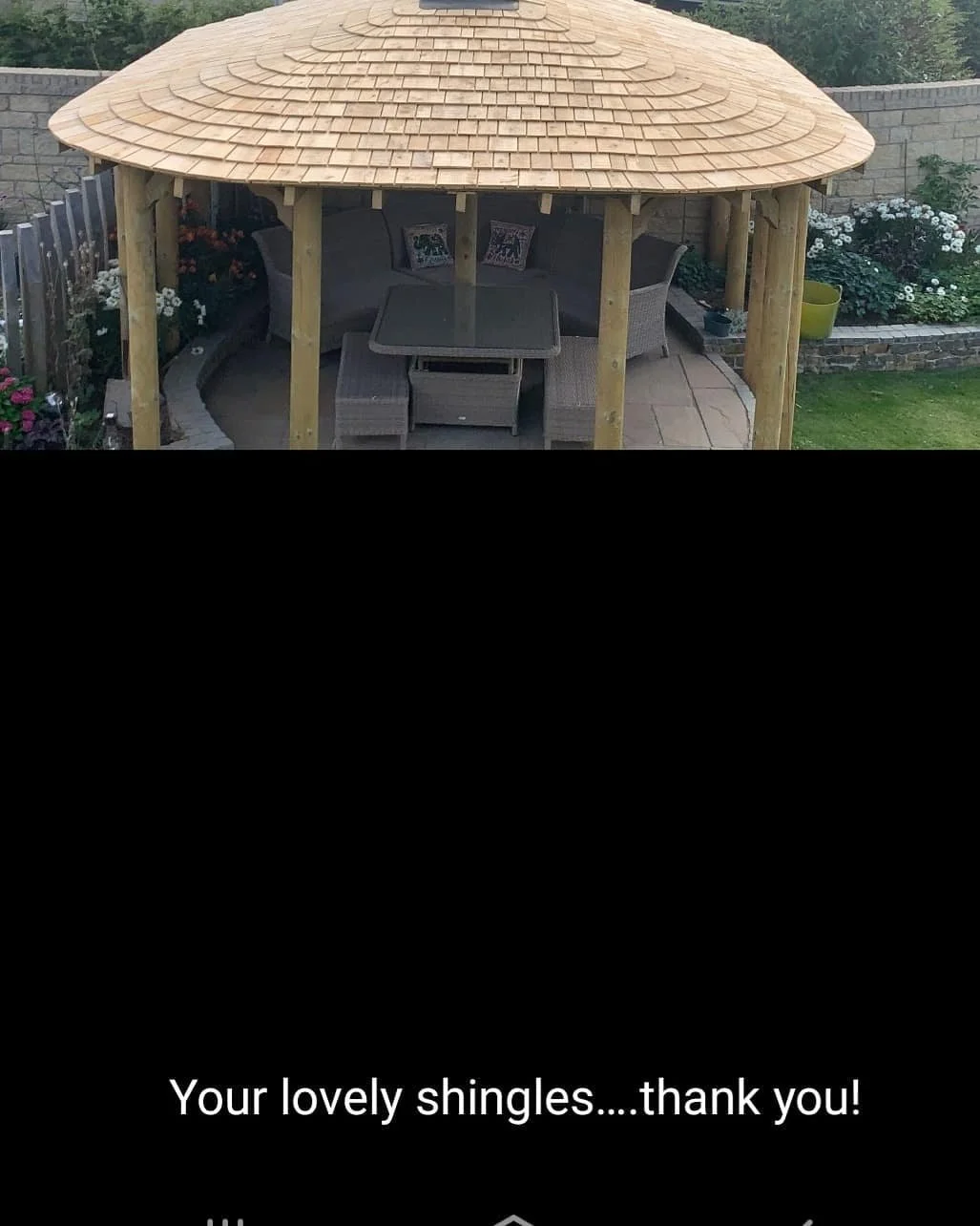 #happyclient #cedarshingles #woodworking #sawmill #naturalwood