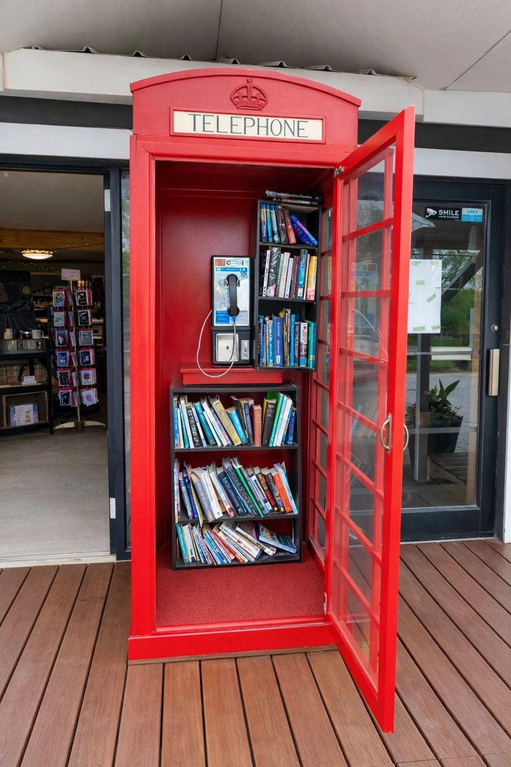 📚 Take a book. Leave a book. Discover something new.

Right outside The Mill Market, you&rsquo;ll find our Little Free Library tucked inside a bright red phone booth.

Inside are shelves full of stories waiting for their next reader. Stop by, open t